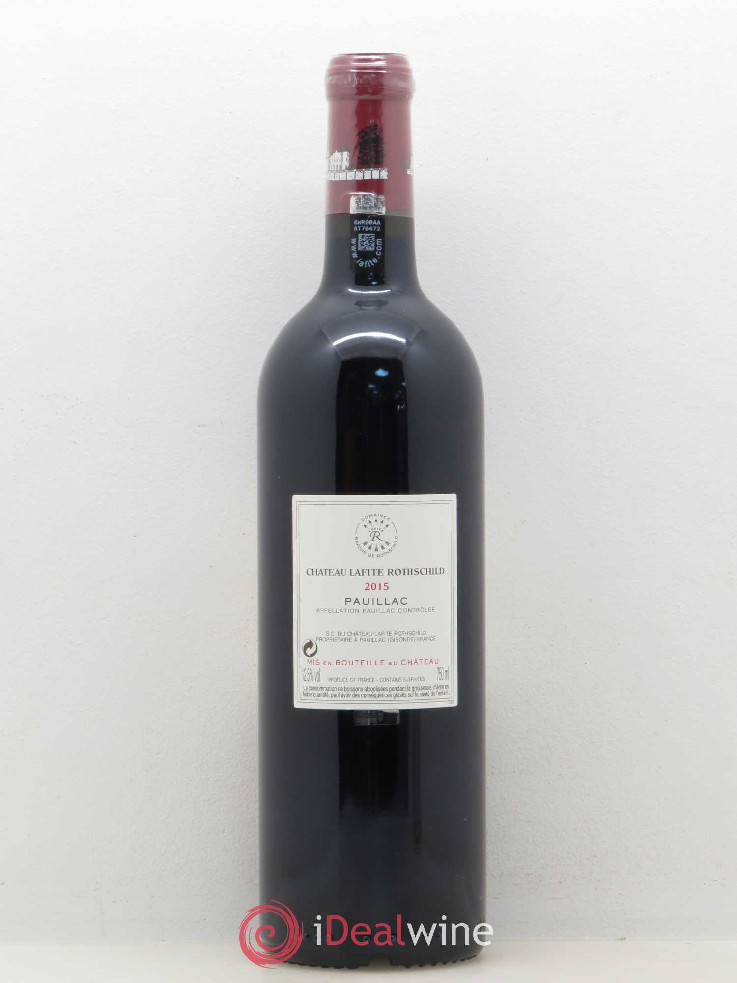 Château Lafite Rothschild 1er Grand Cru Classé 2015 - Lot de 1 bouteille - 1