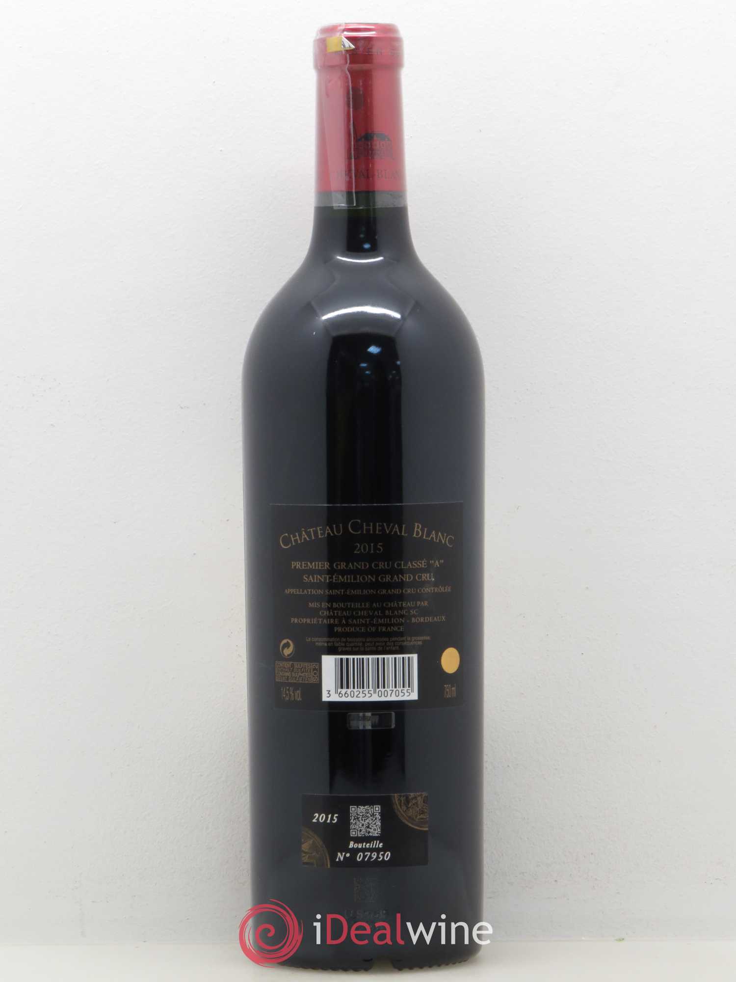 Château Cheval Blanc 1er Grand Cru Classé A 2015 - Lot de 1 bouteille - 1