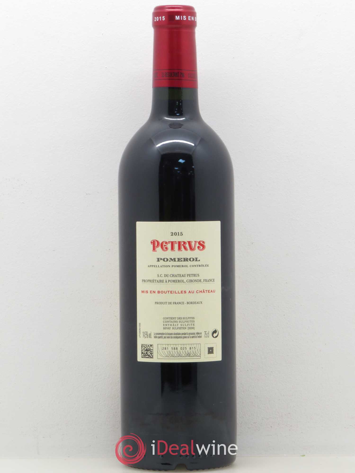 Petrus 2015 - Lot de 1 bouteille - 1