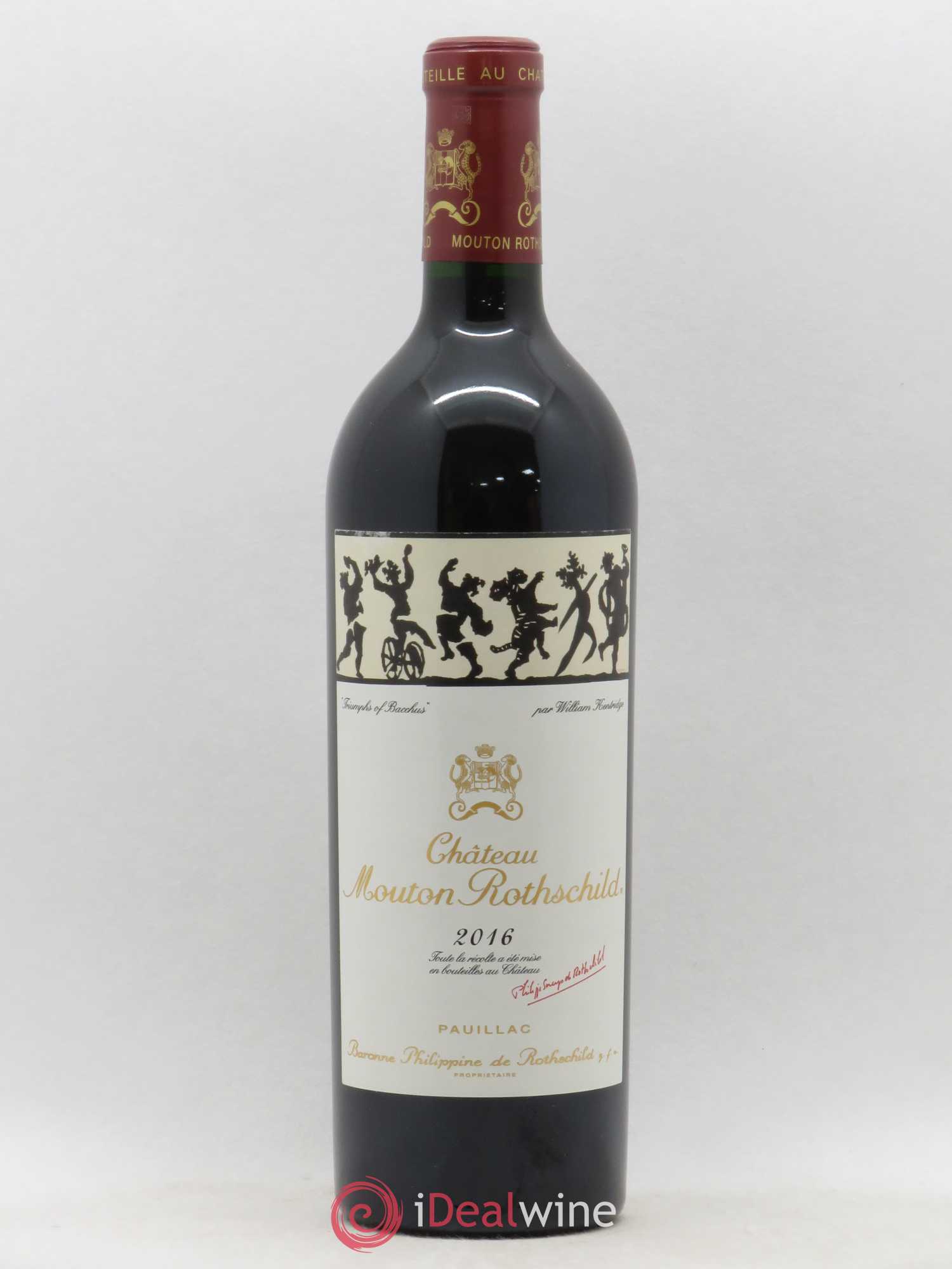 Château Mouton Rothschild 1er Grand Cru Classé 2016 - Lot de 1 bouteille - 0