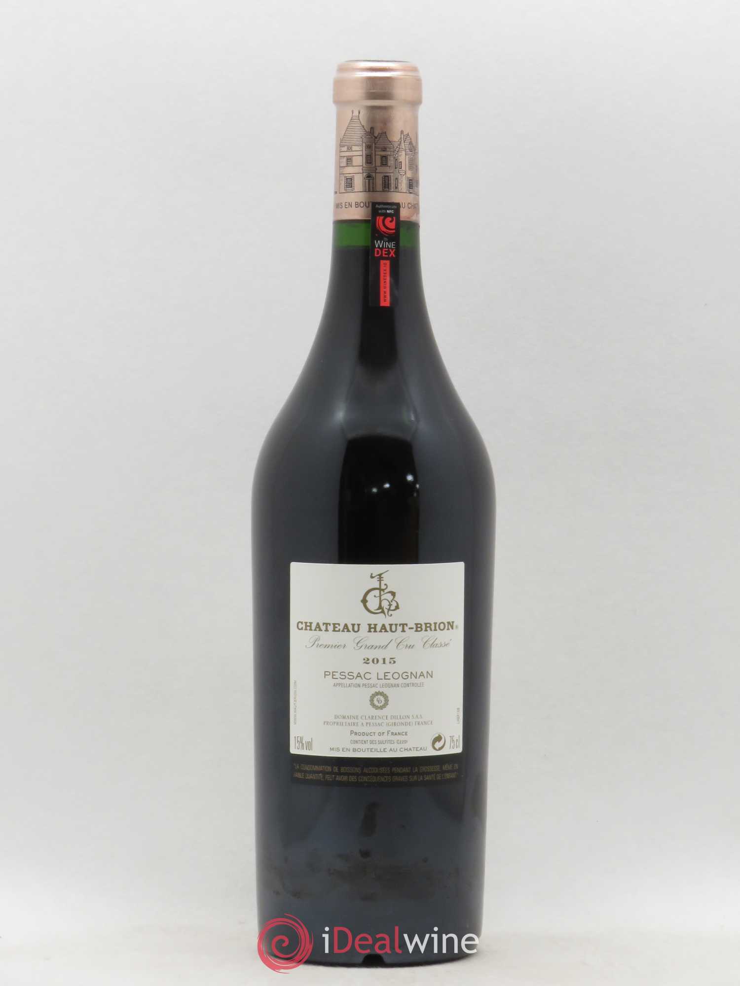 Château Haut Brion 1er Grand Cru Classé 2015 - Lot de 1 bouteille - 1