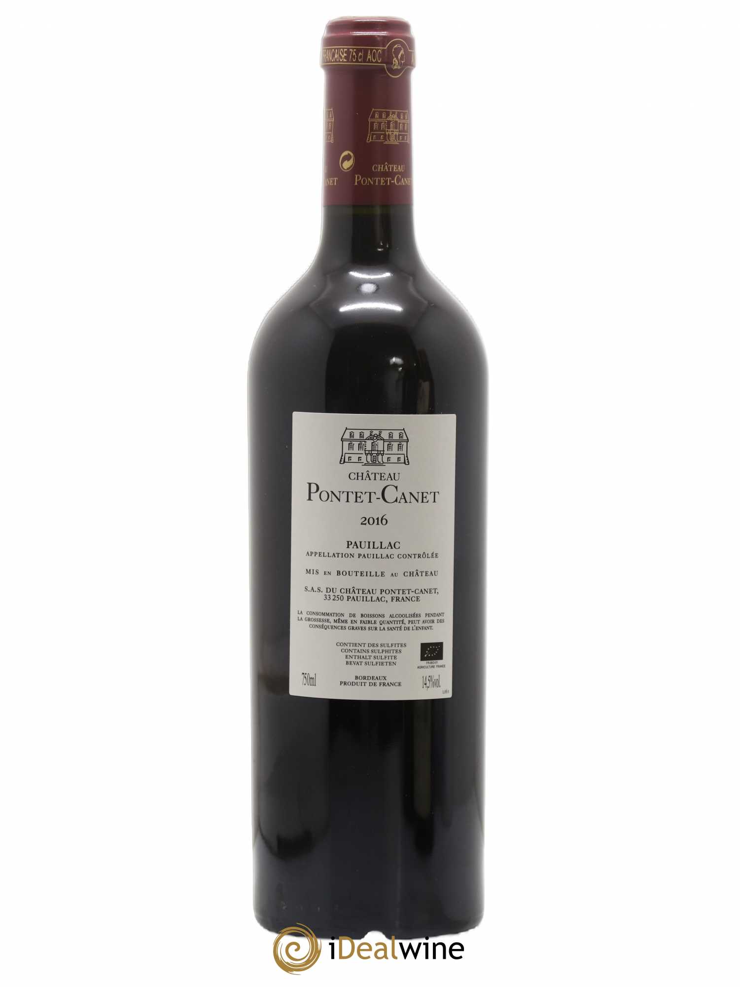 Château Pontet Canet 5ème Grand Cru Classé 2016 - Lot de 1 bouteille - 1