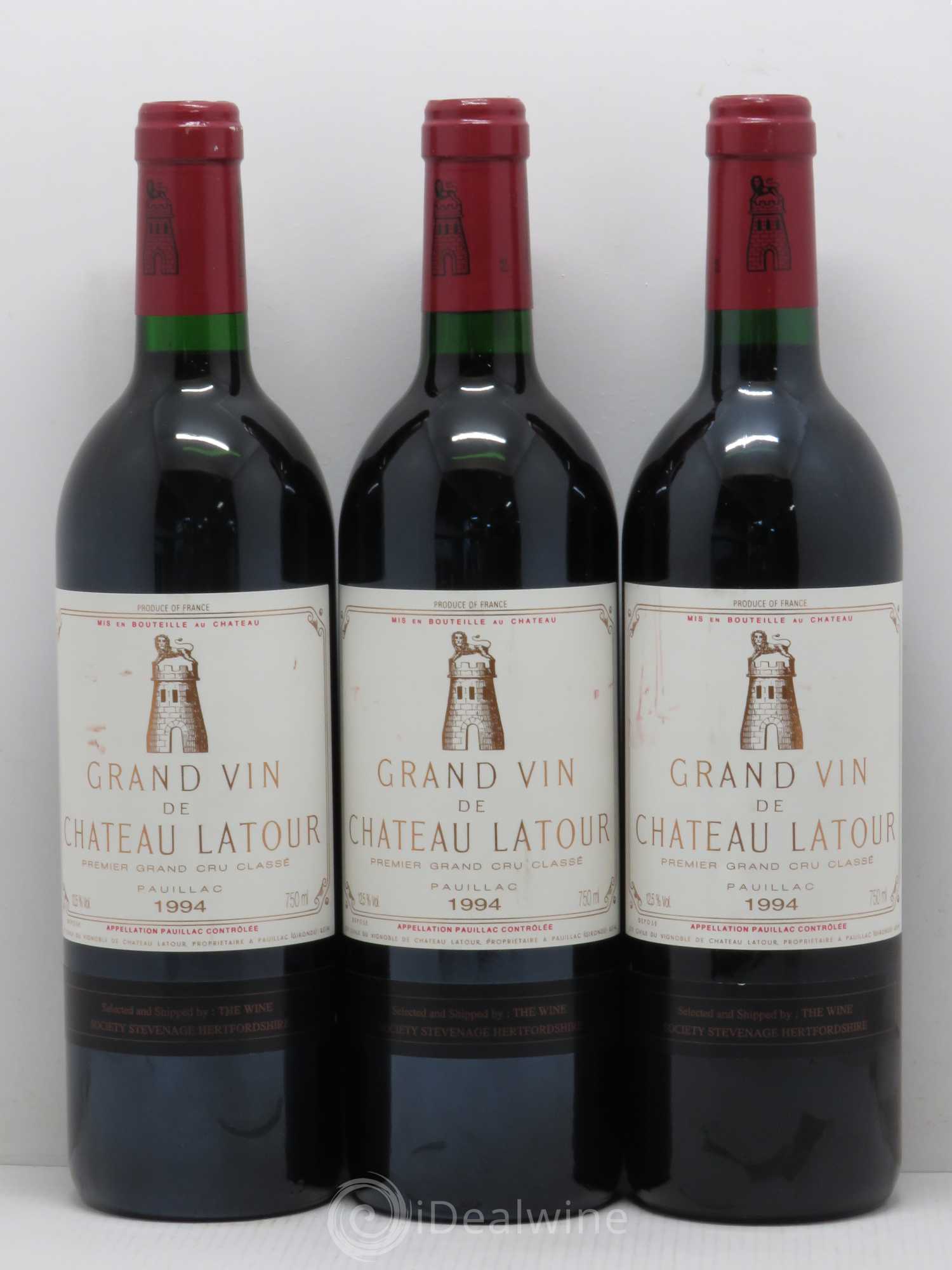 Château Latour 1er Grand Cru Classé 1994 - Lot de 3 bouteilles - 0