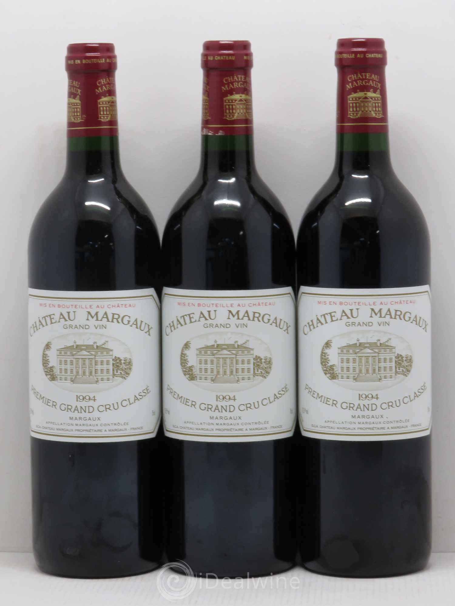 Château Margaux 1er Grand Cru Classé 1994 - Lot de 3 bouteilles - 0
