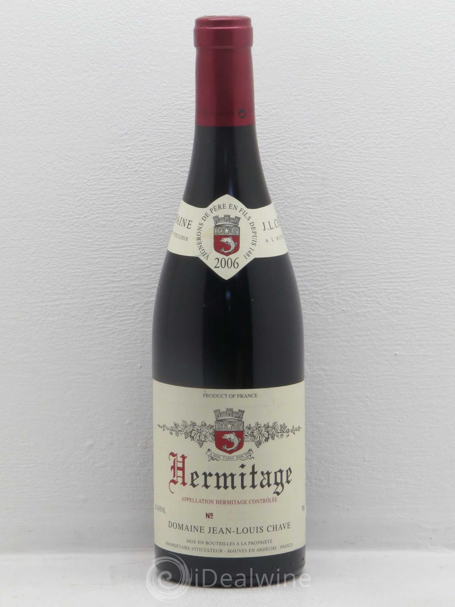 Hermitage Jean-Louis Chave 2006 - Lot de 1 bouteille - 0