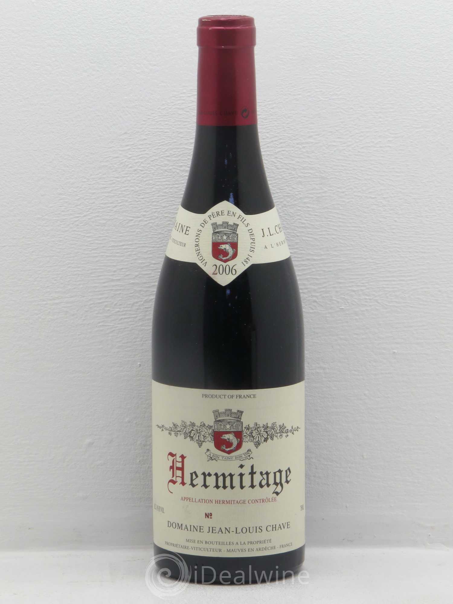 Hermitage Jean-Louis Chave 2006 - Lot de 1 bouteille - 0