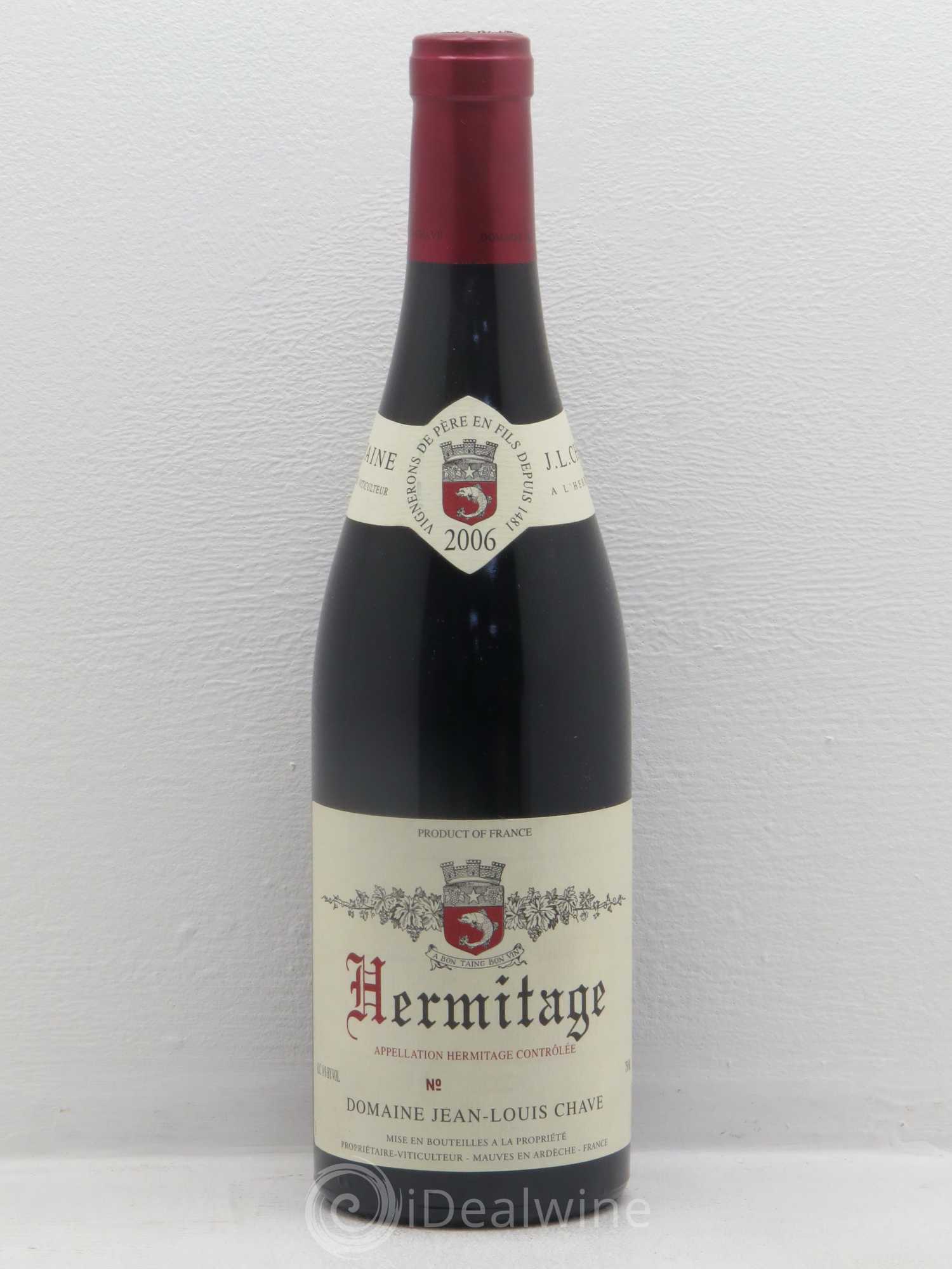 Hermitage Jean-Louis Chave 2006 - Lot de 1 bouteille - 0