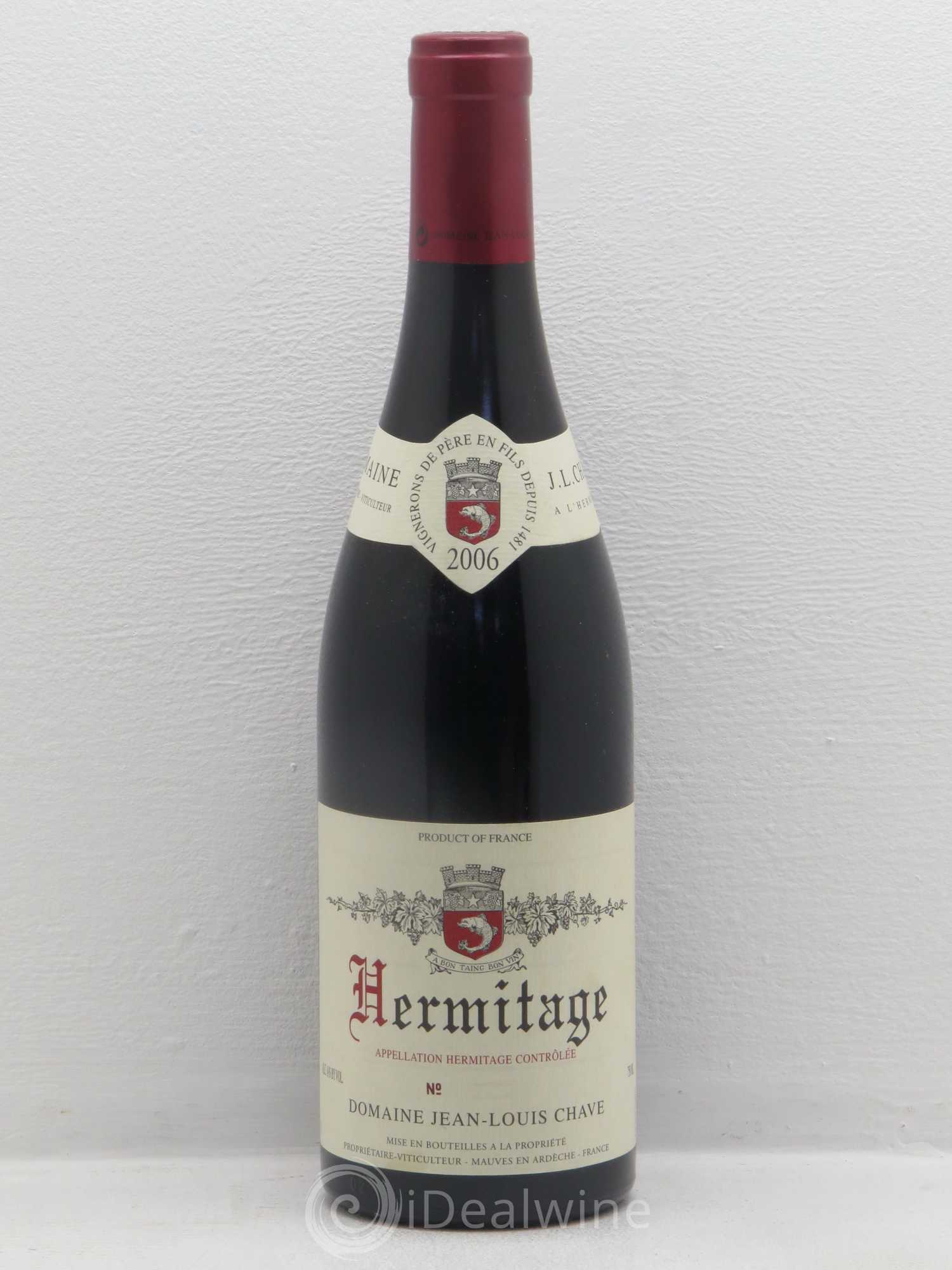 Hermitage Jean-Louis Chave 2006 - Lot de 1 bouteille - 0