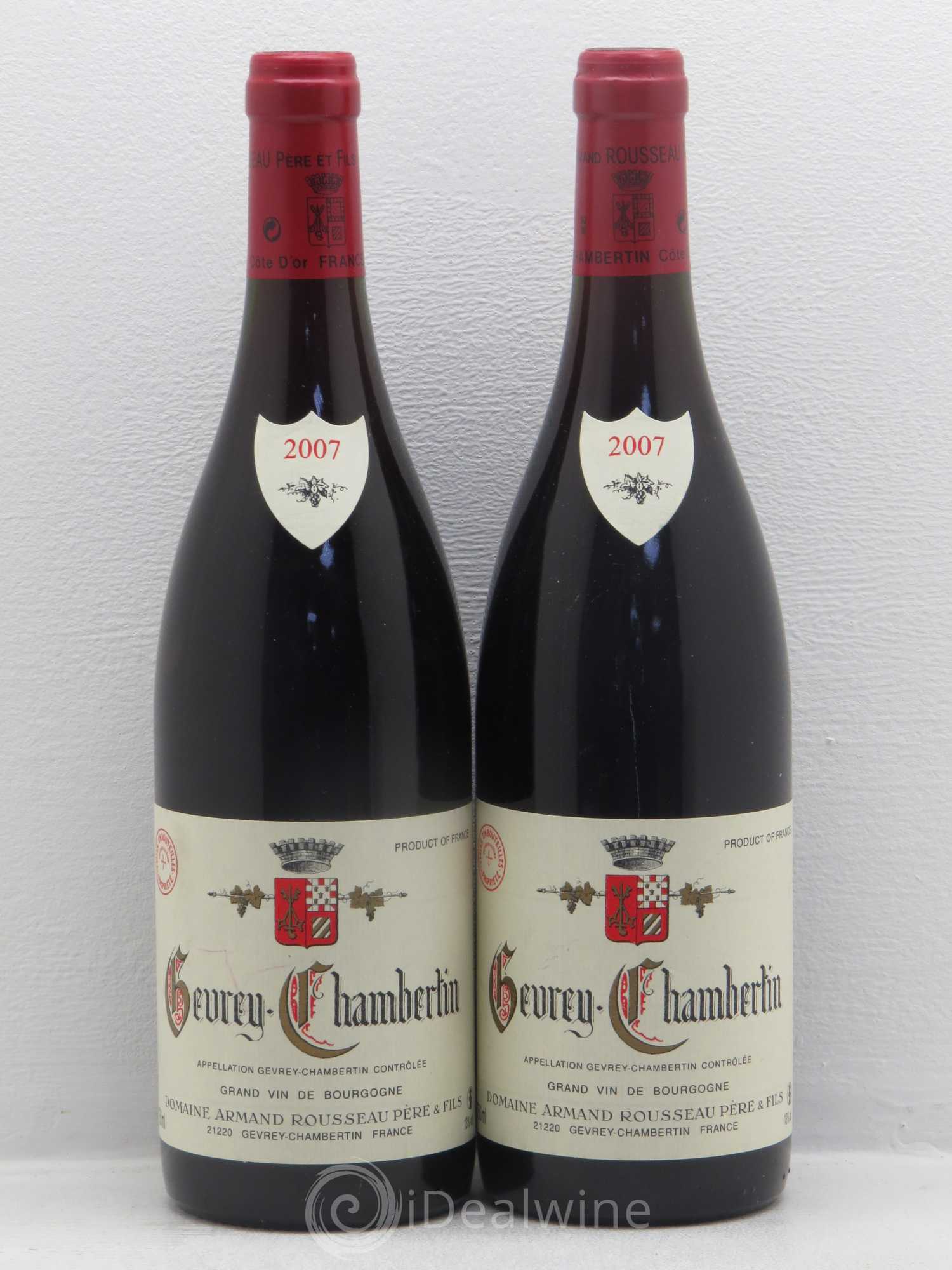 Gevrey-Chambertin Armand Rousseau (Domaine) 2007 - Lot de 2 bouteilles - 0