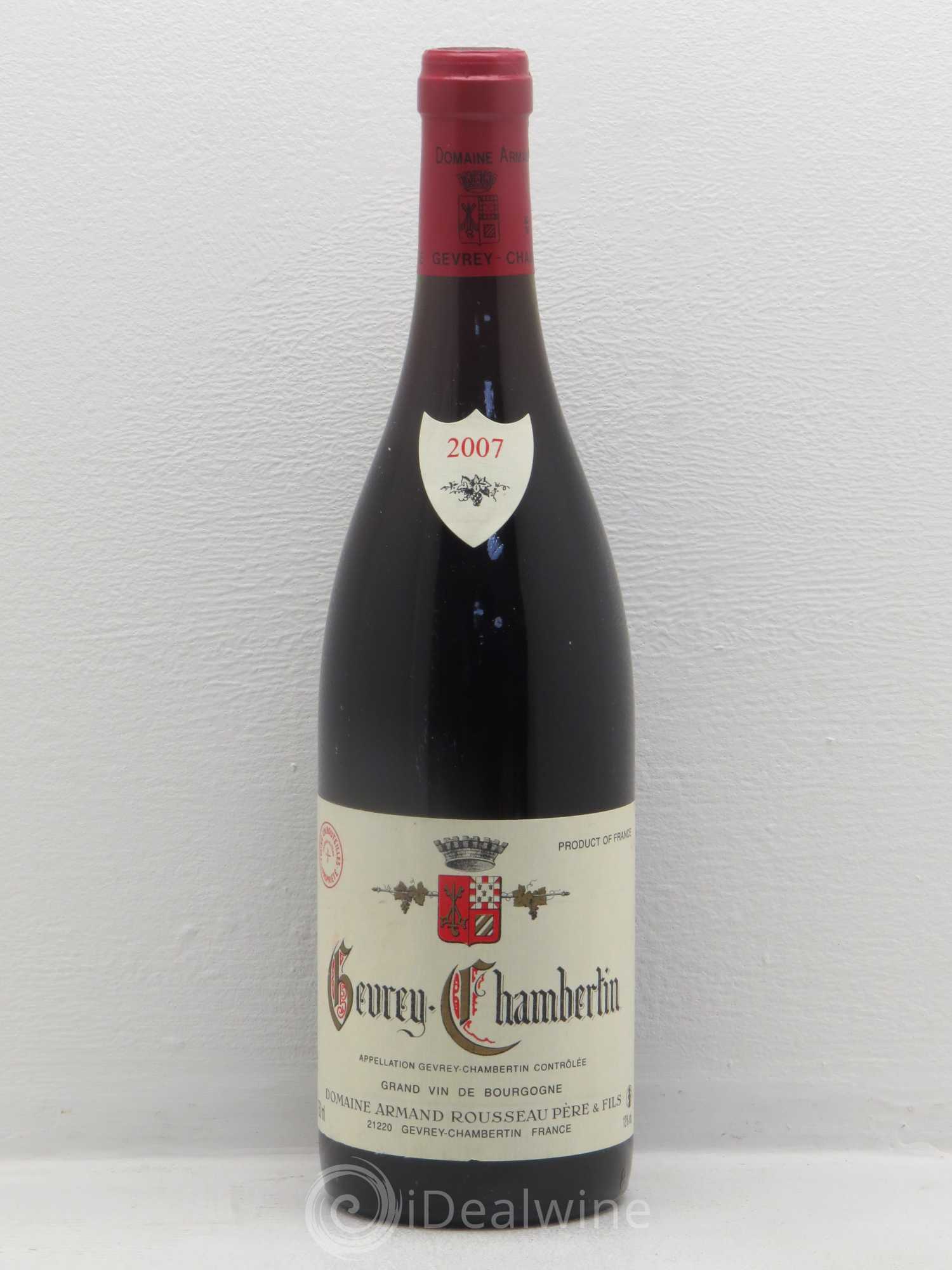 Gevrey-Chambertin Armand Rousseau (Domaine) 2007 - Posten von 1 Flasche - 0