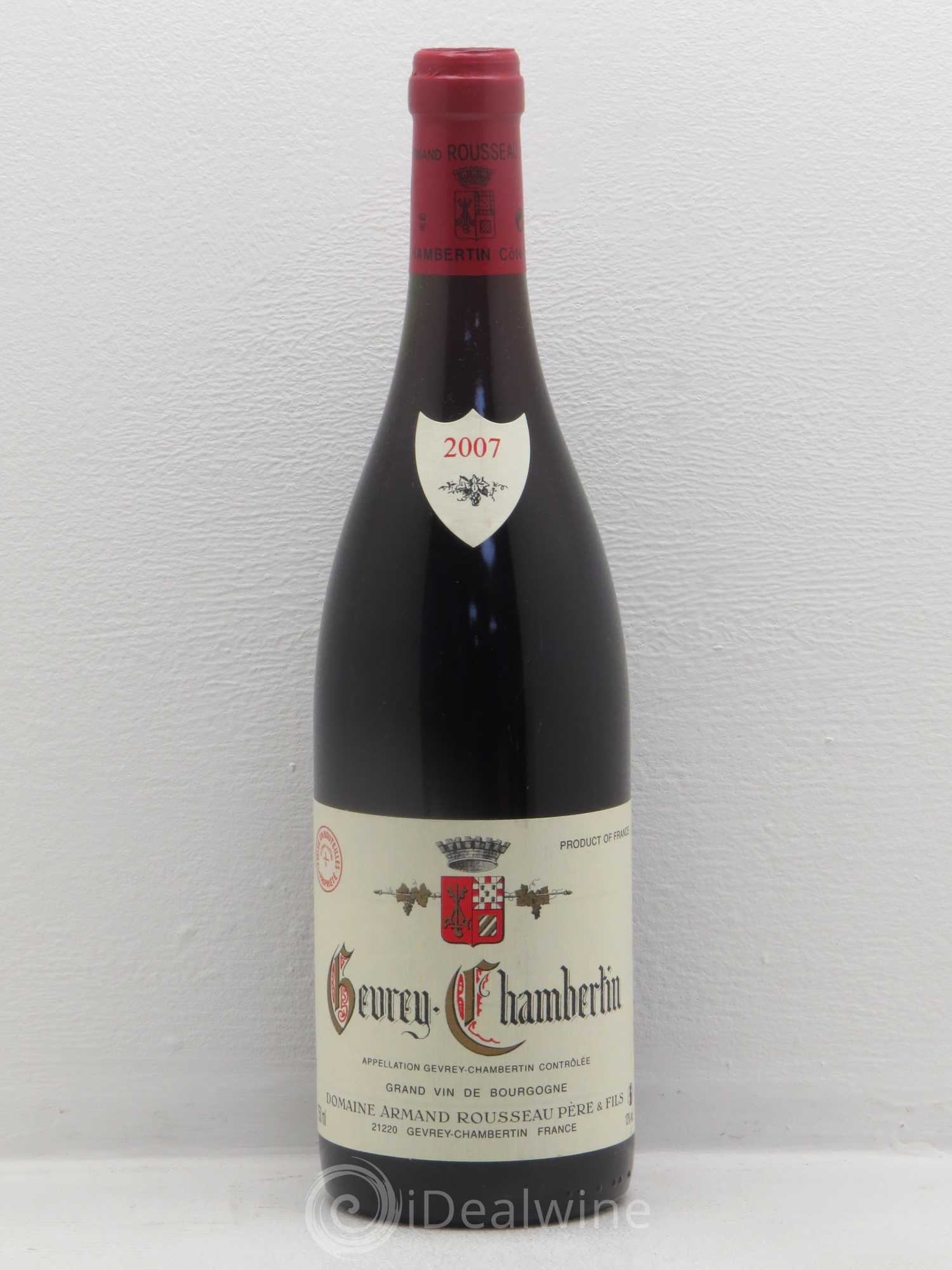 Gevrey-Chambertin Armand Rousseau (Domaine) 2007 - Lot de 1 bouteille - 0