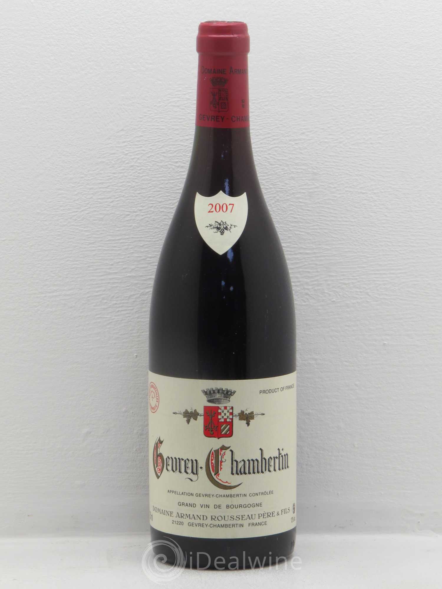 Gevrey-Chambertin Armand Rousseau (Domaine) 2007 - Posten von 1 Flasche - 0