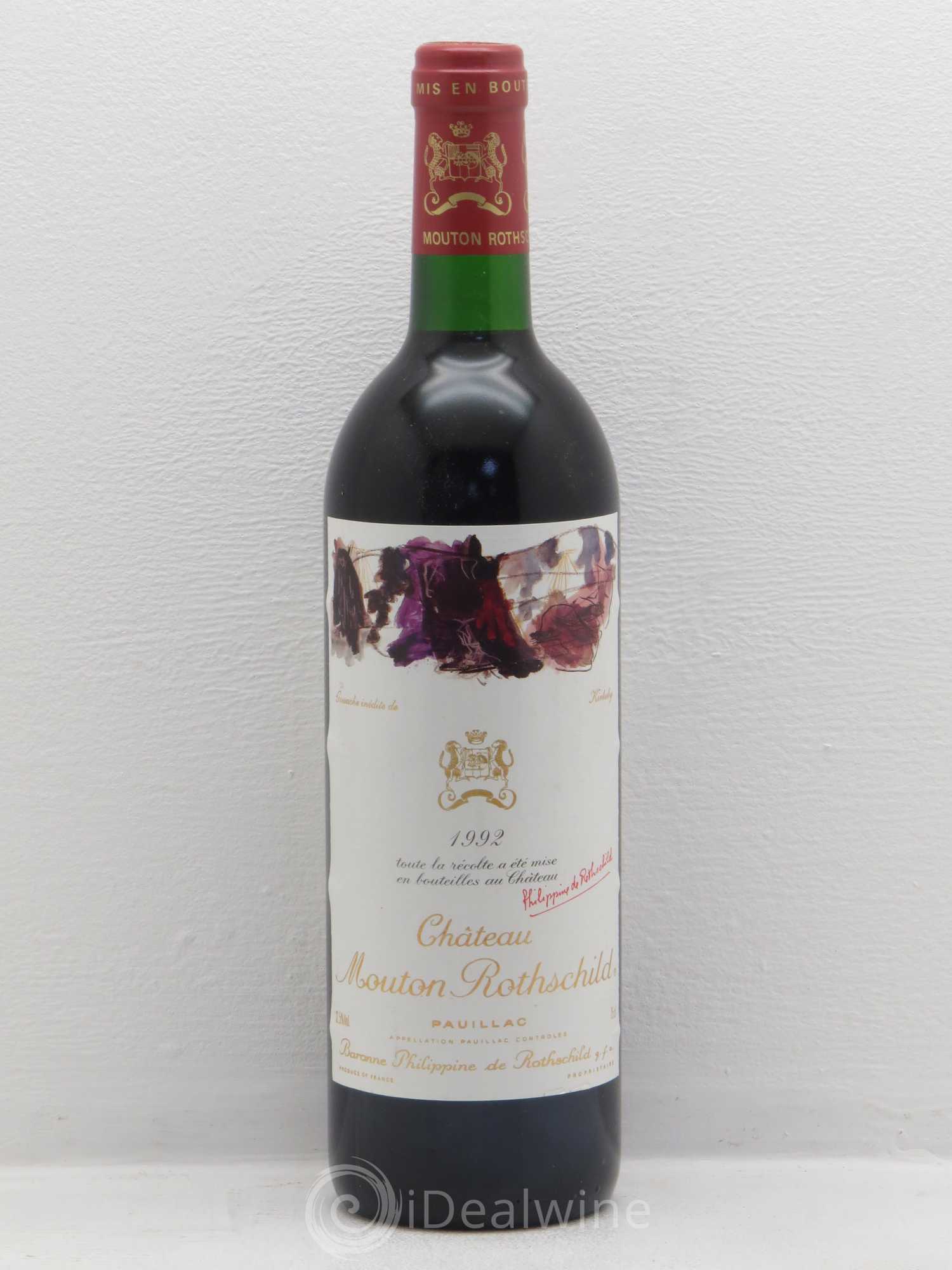 Château Mouton Rothschild 1er Grand Cru Classé 1992 - Lot de 1 bouteille - 0