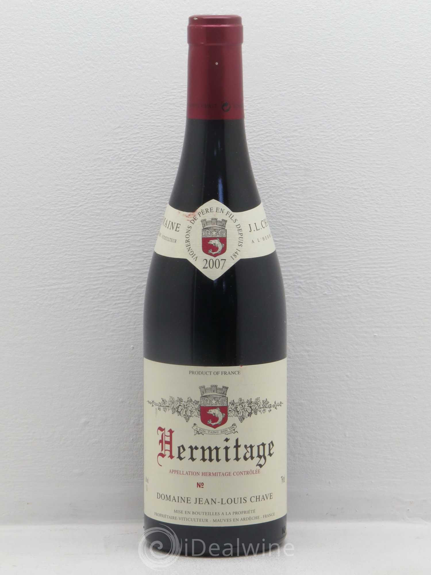 Hermitage Jean-Louis Chave 2007 - Lot de 1 bouteille - 0