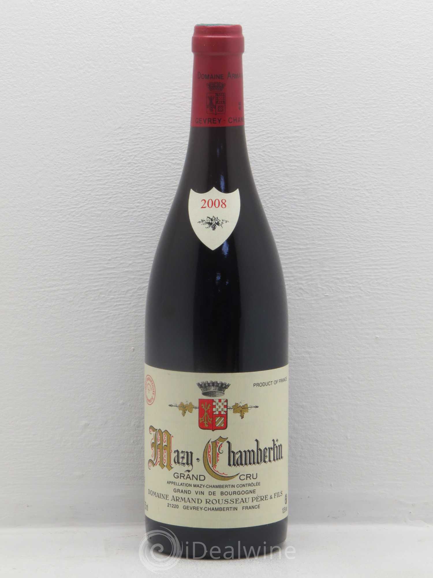 Mazis-Chambertin Grand Cru Armand Rousseau (Domaine) 2008 - Lot de 1 bouteille - 0