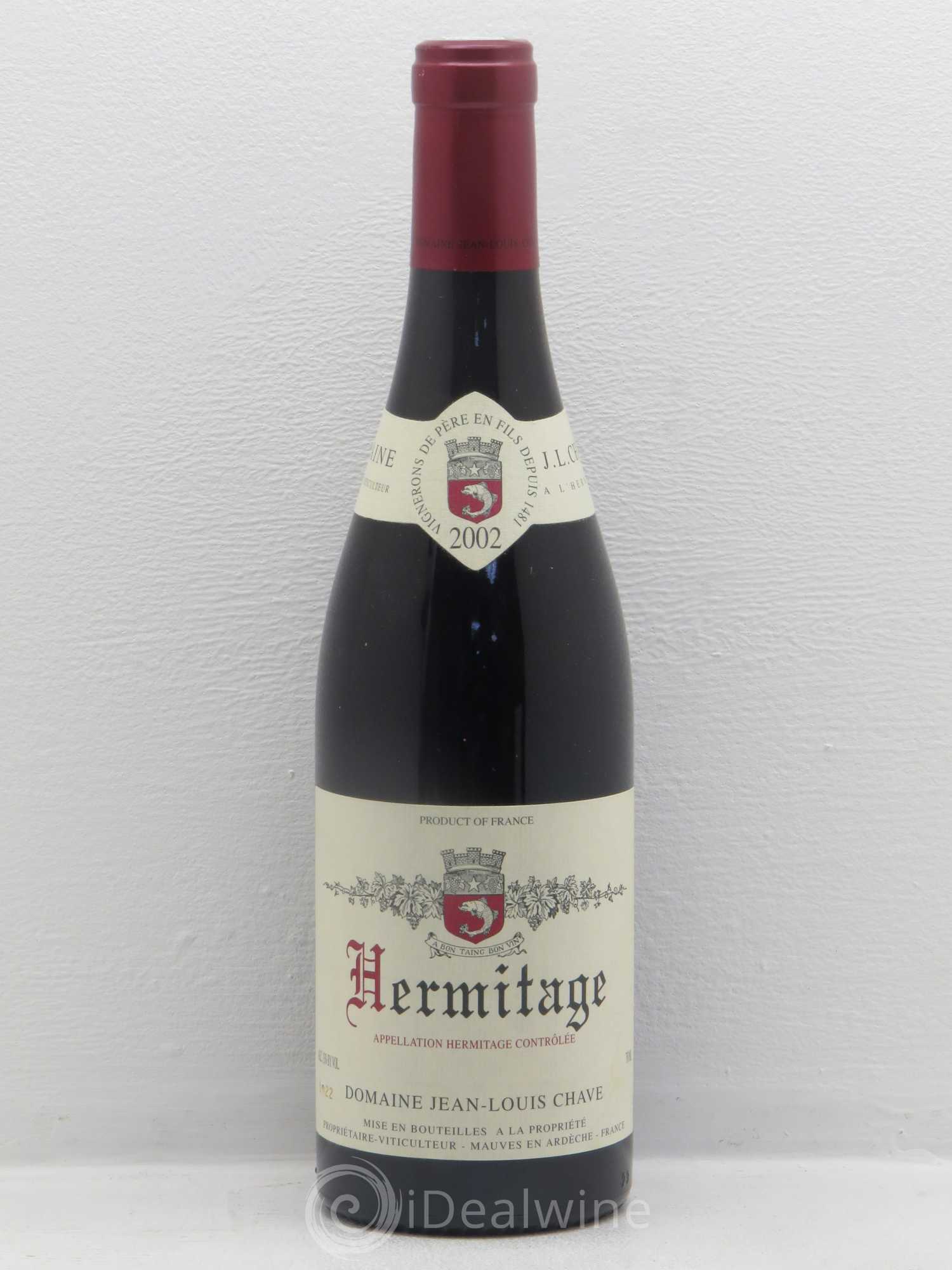 Hermitage Jean-Louis Chave 2002 - Lot de 1 bouteille - 0