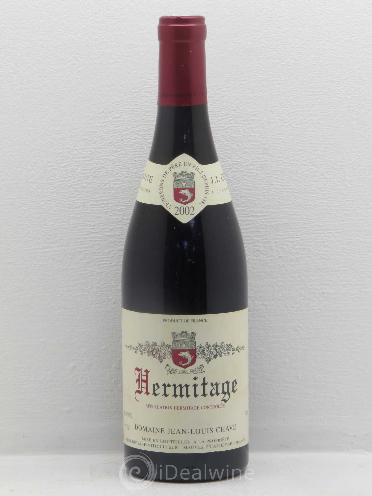 Hermitage Jean-Louis Chave 2002 - Lot de 1 bouteille - 0
