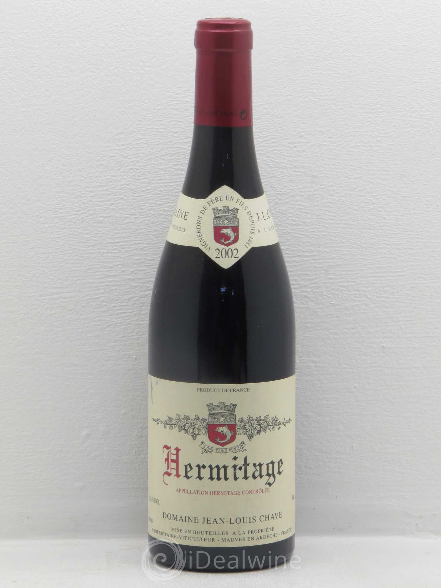 Hermitage Jean-Louis Chave 2002 - Lot de 1 bouteille - 0
