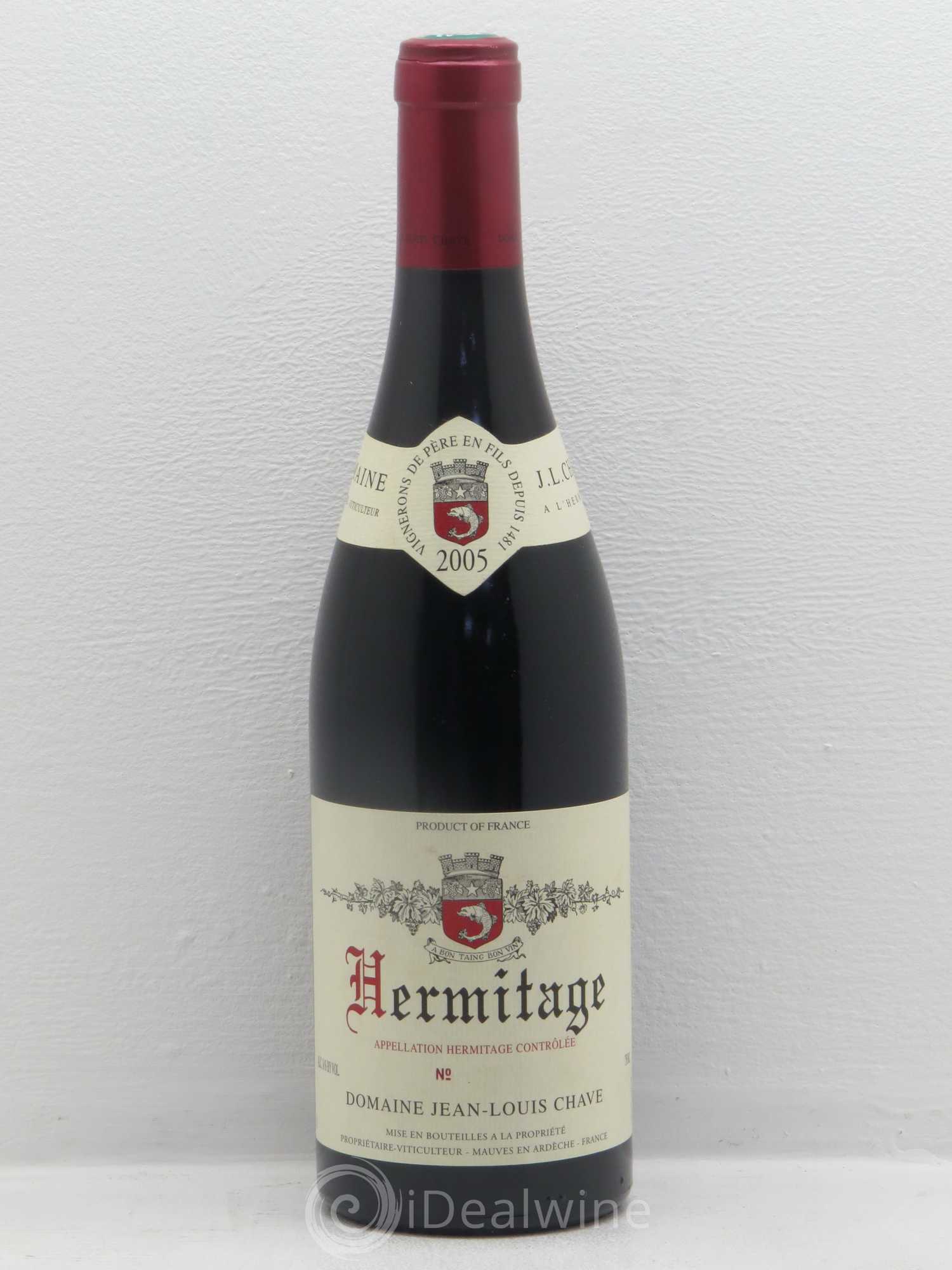 Hermitage Jean-Louis Chave 2005 - Lot de 1 bouteille - 0