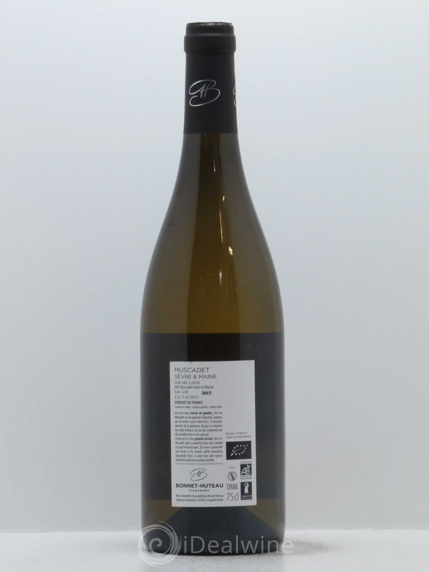 Muscadet-Sèvre-et-Maine Les Laures Bonnet-Huteau 2015 - Lot de 1 bouteille - 1
