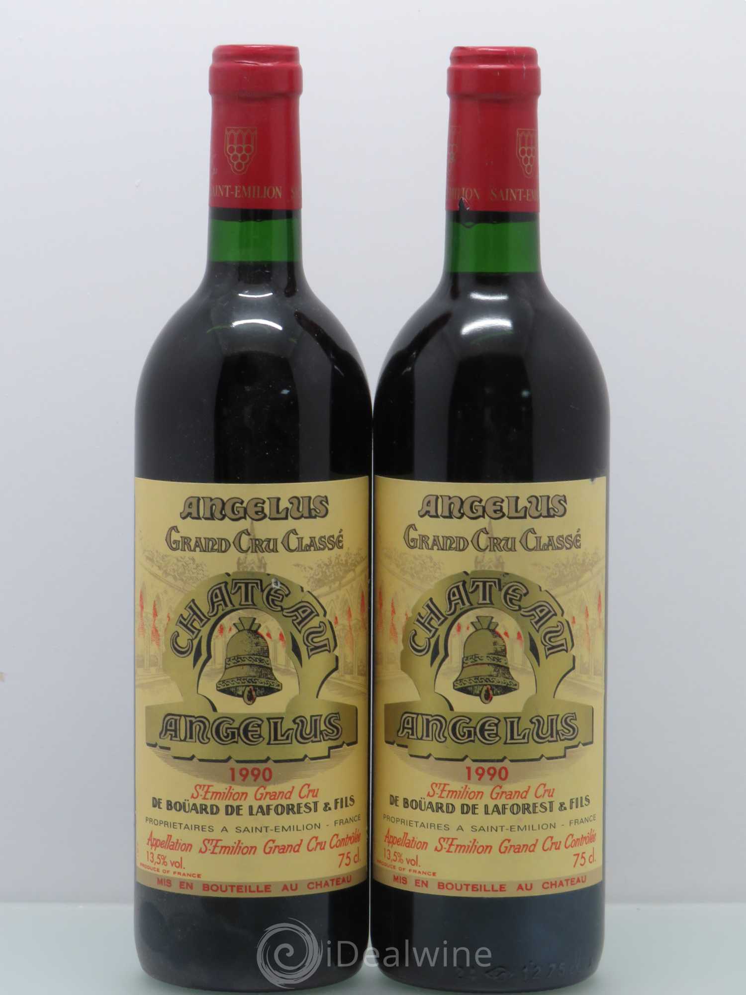 Château Angélus 1er Grand Cru Classé A 1990 - Lot de 2 bouteilles - 0