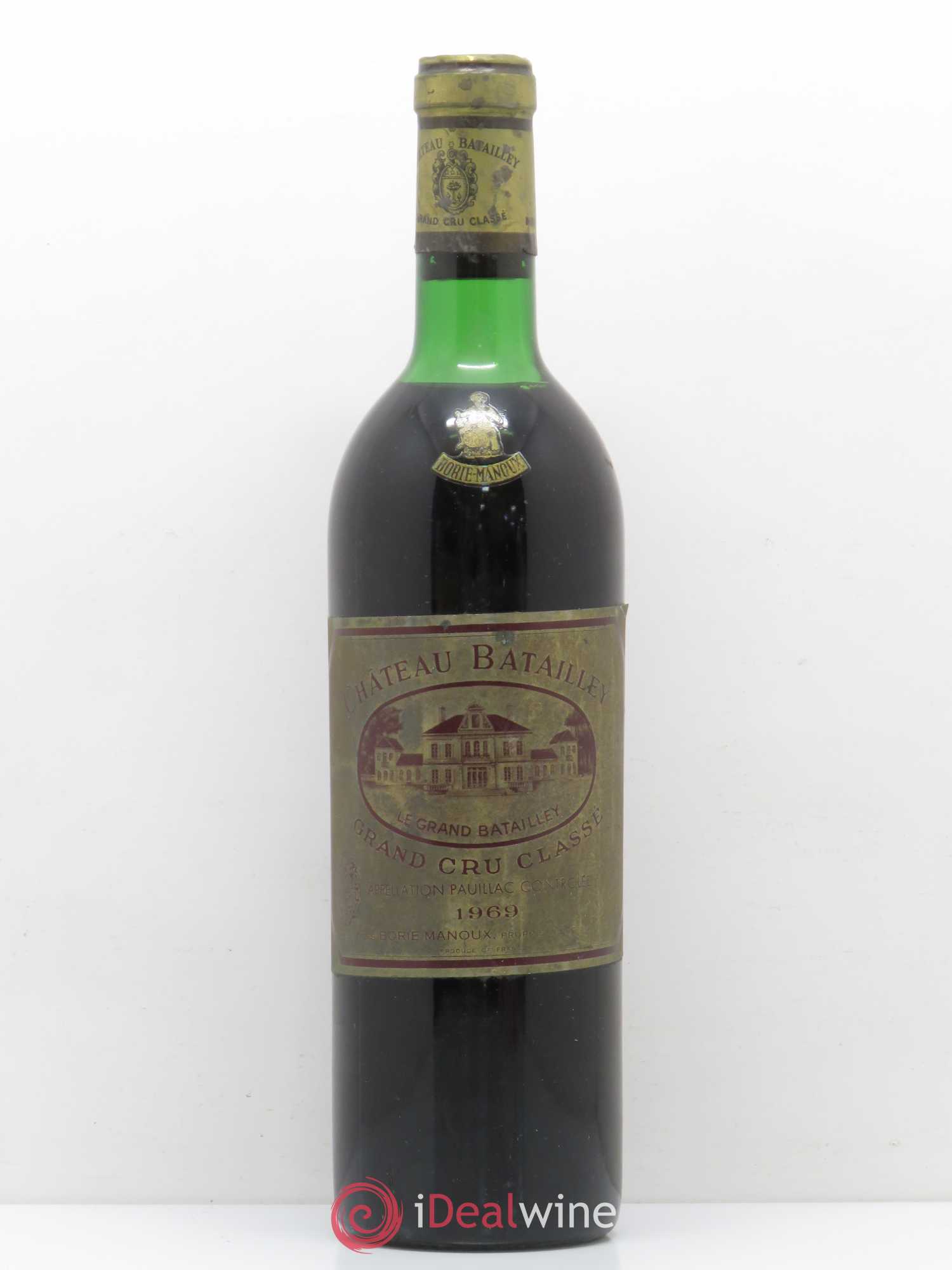 Château Batailley 5ème Grand Cru Classé 1969 - Lot de 1 bouteille - 0