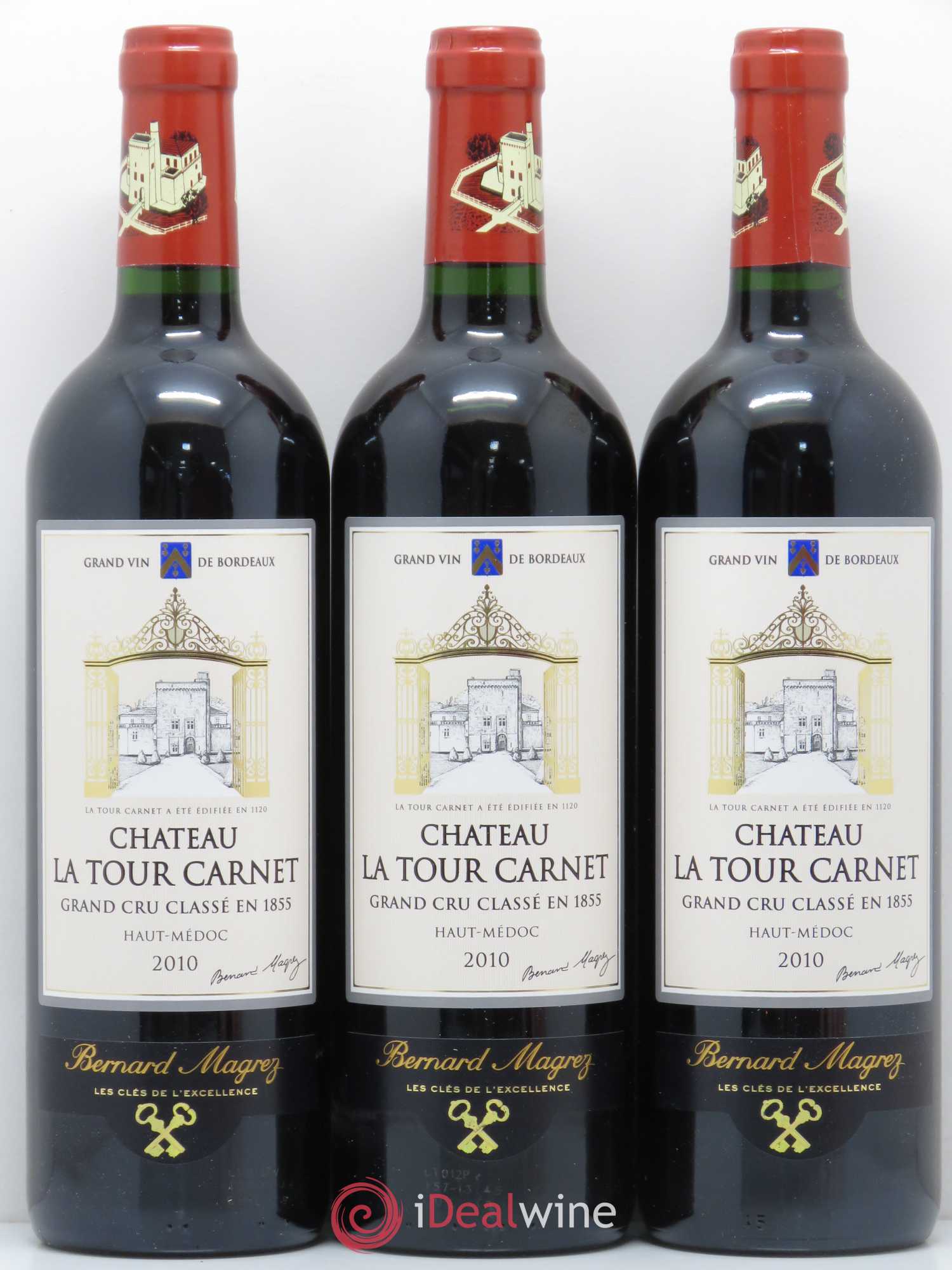 Château la Tour Carnet 4ème Grand Cru Classé 2010 - Lot de 12 bouteilles - 2