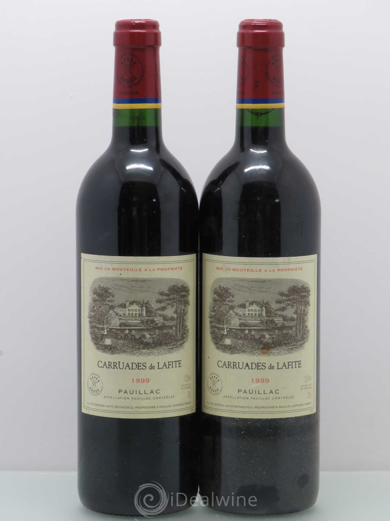 Carruades de Lafite Rothschild Second Vin 1999 - Lot de 2 bouteilles - 0