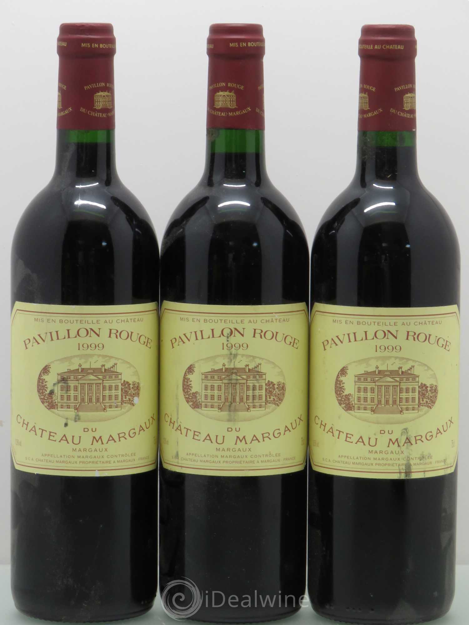 Pavillon Rouge du Château Margaux Second Vin 1999 - Lot de 3 bouteilles - 0
