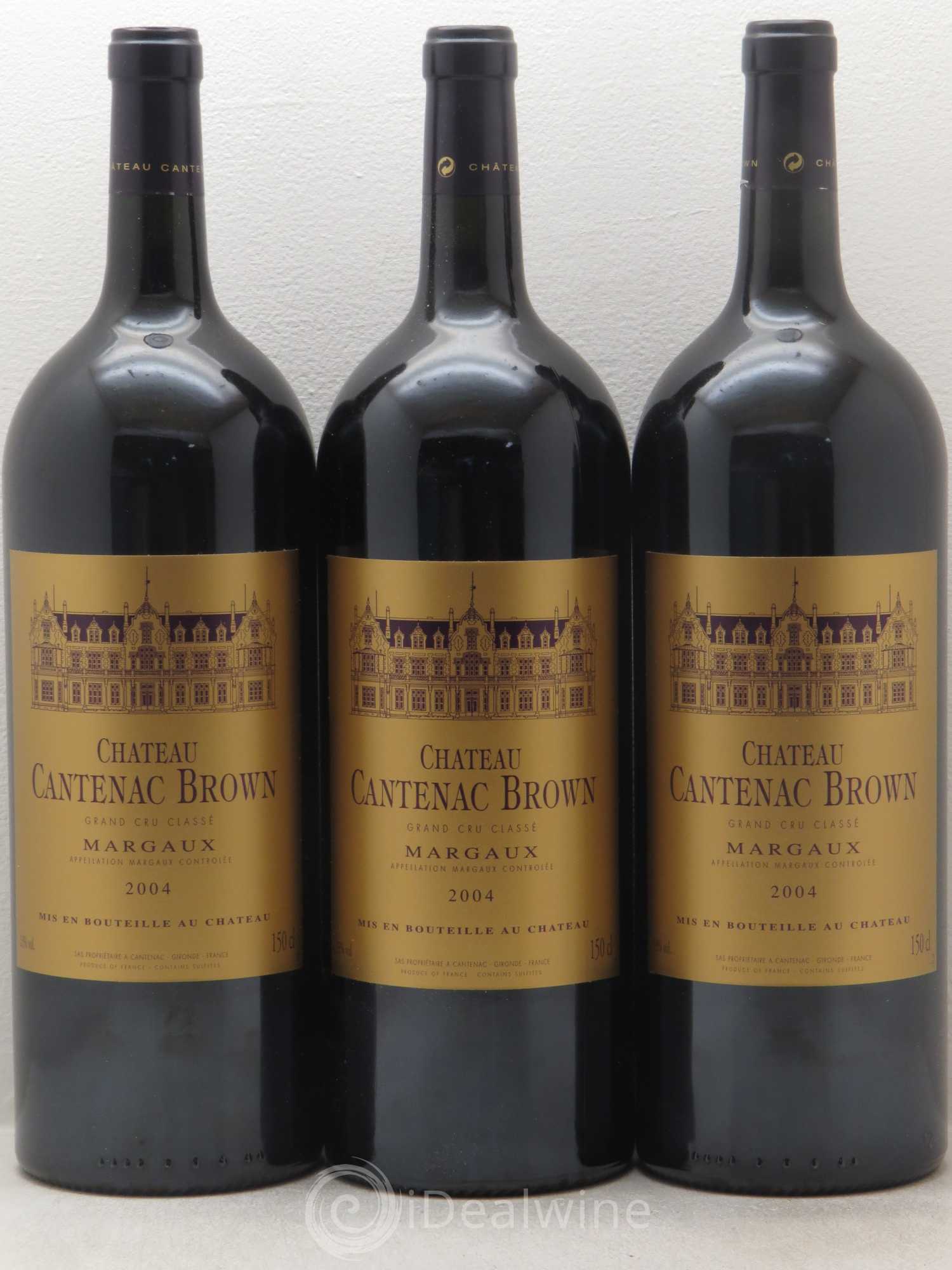 Château Cantenac Brown 3ème Grand Cru Classé 2004 - Lot de 3 magnums - 0