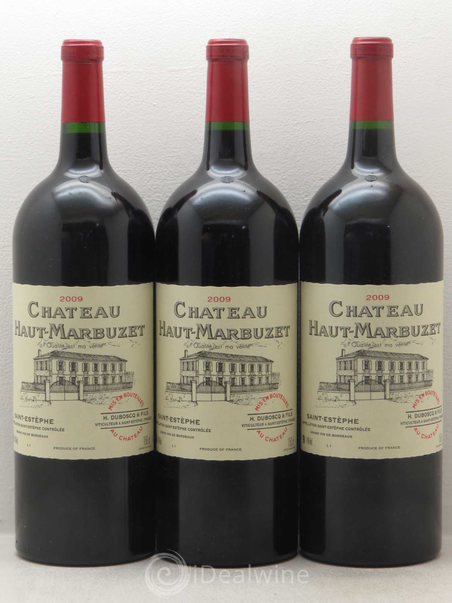 Château Haut Marbuzet 2009 - Lot de 6 magnums - 1