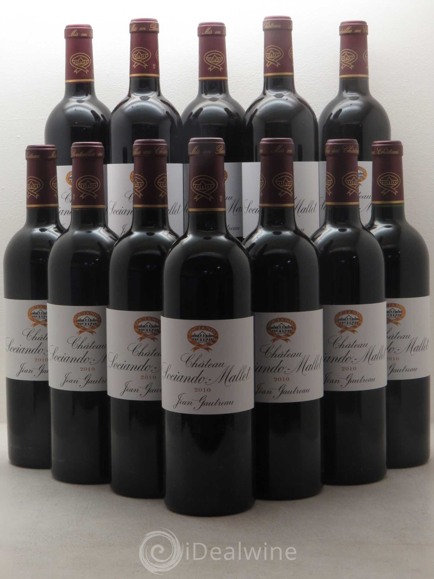 Château Sociando Mallet 2010 - Lot de 12 bouteilles - 0