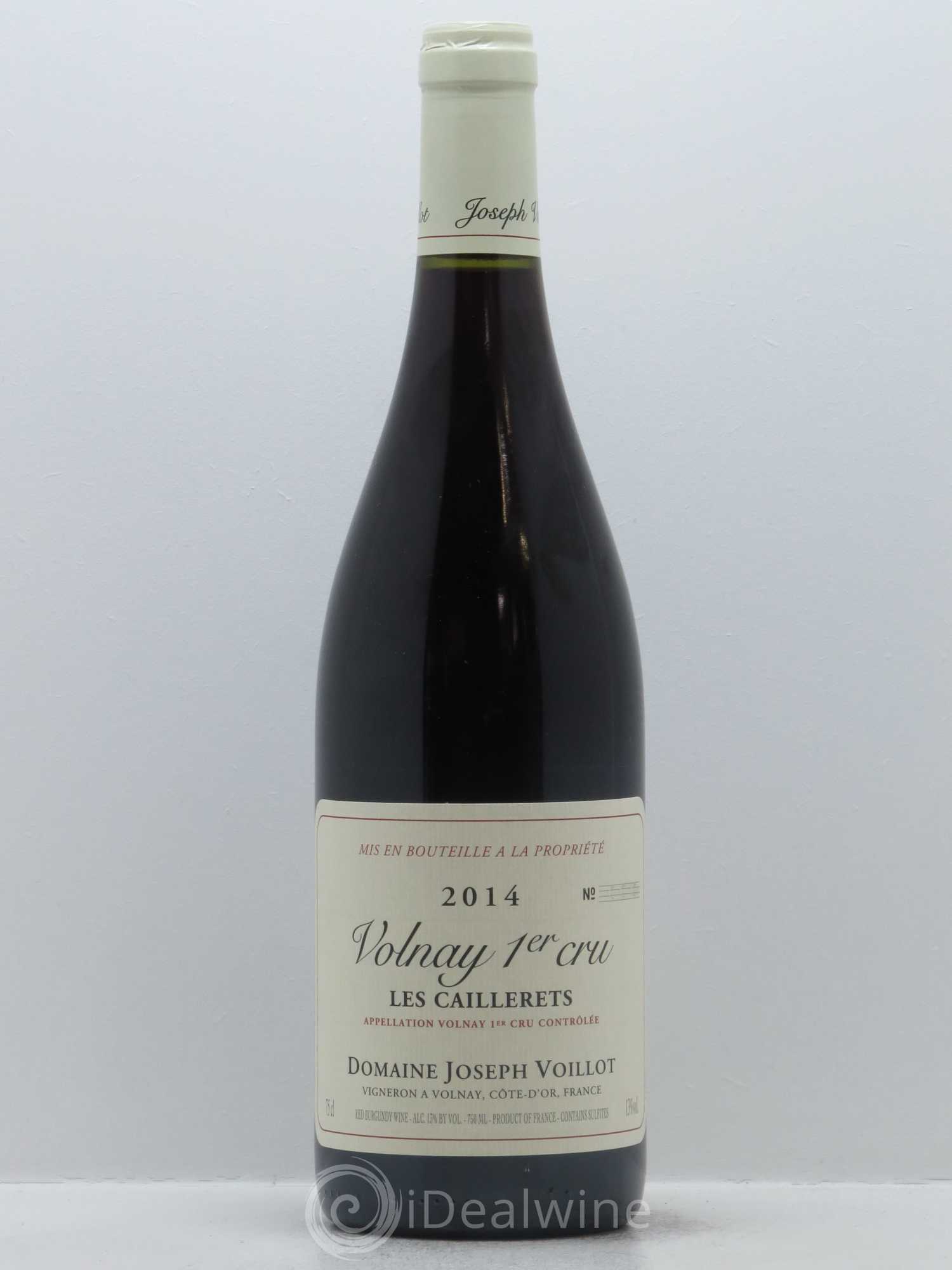 Volnay 1er Cru Les Caillerets Joseph Voillot (Domaine) 2014 - Lot de 1 bouteille - 0