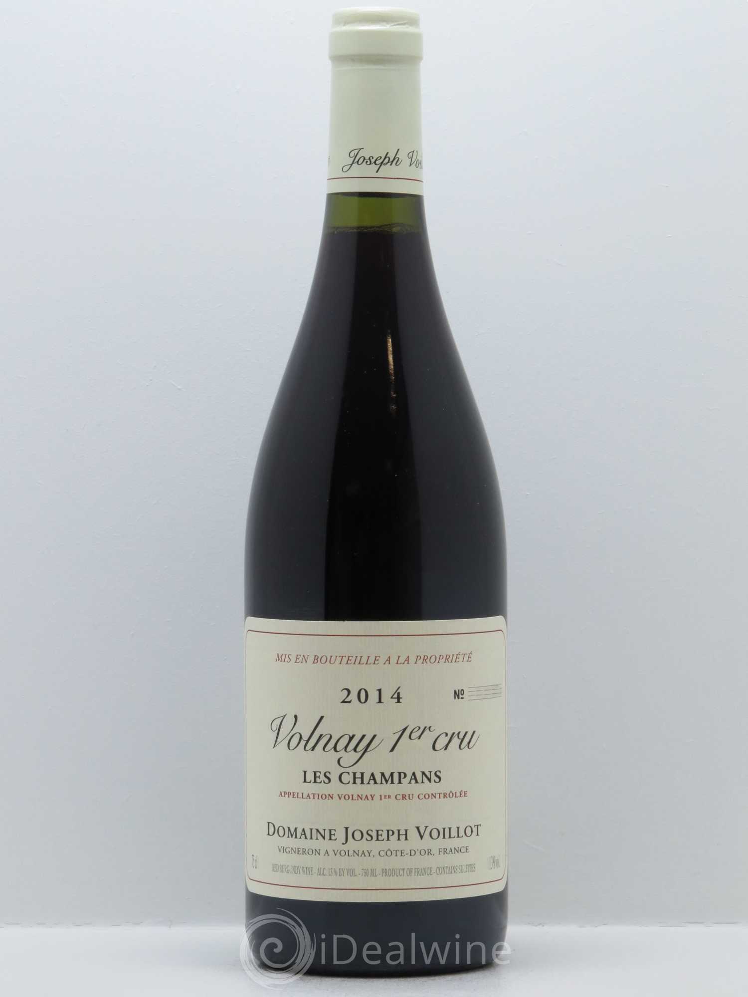 Volnay 1er Cru les Champans Joseph Voillot (Domaine) 2014 - Lot de 1 bouteille - 0