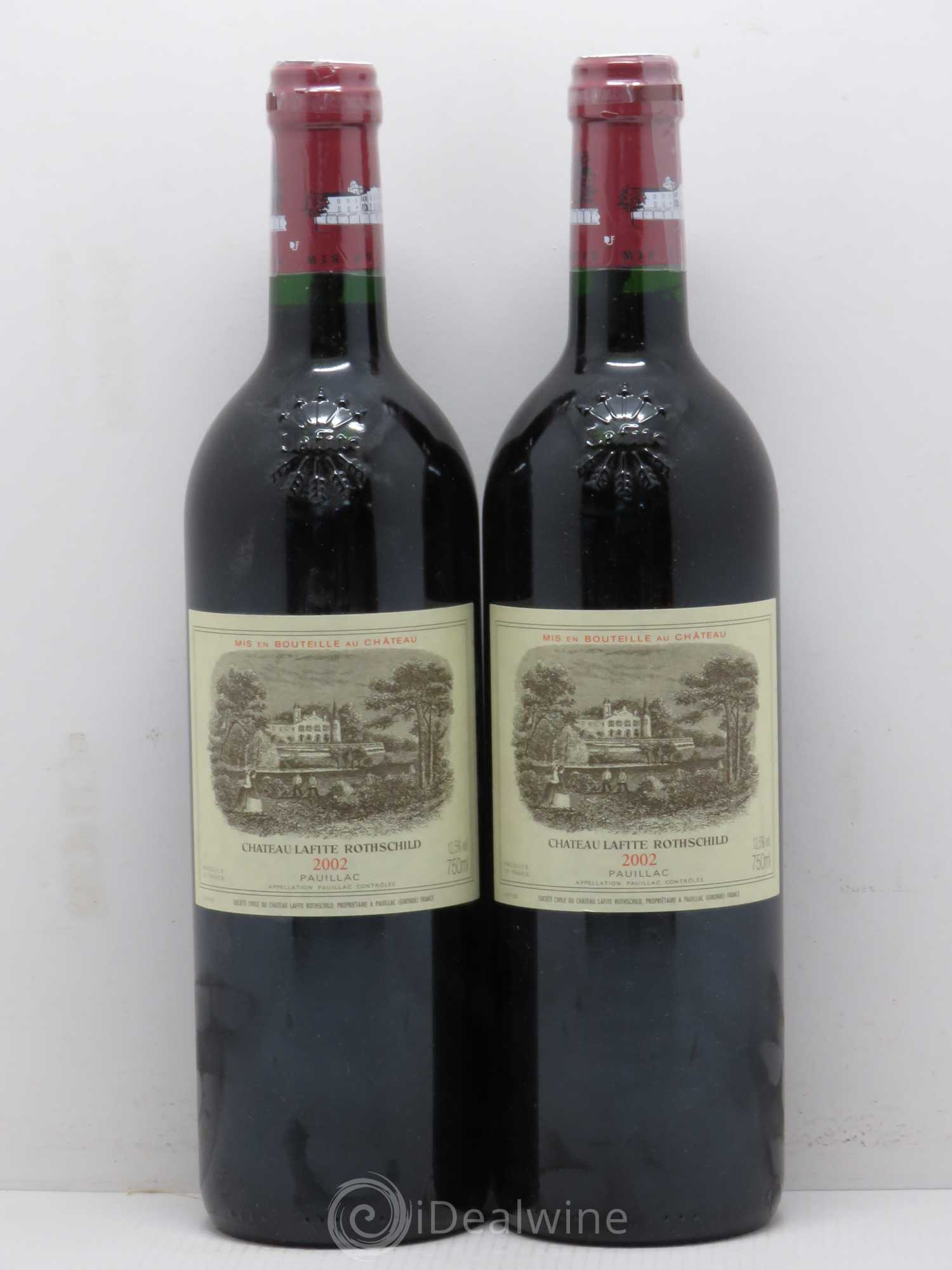 Château Lafite Rothschild 1er Grand Cru Classé 2002 - Lot de 2 bouteilles - 0