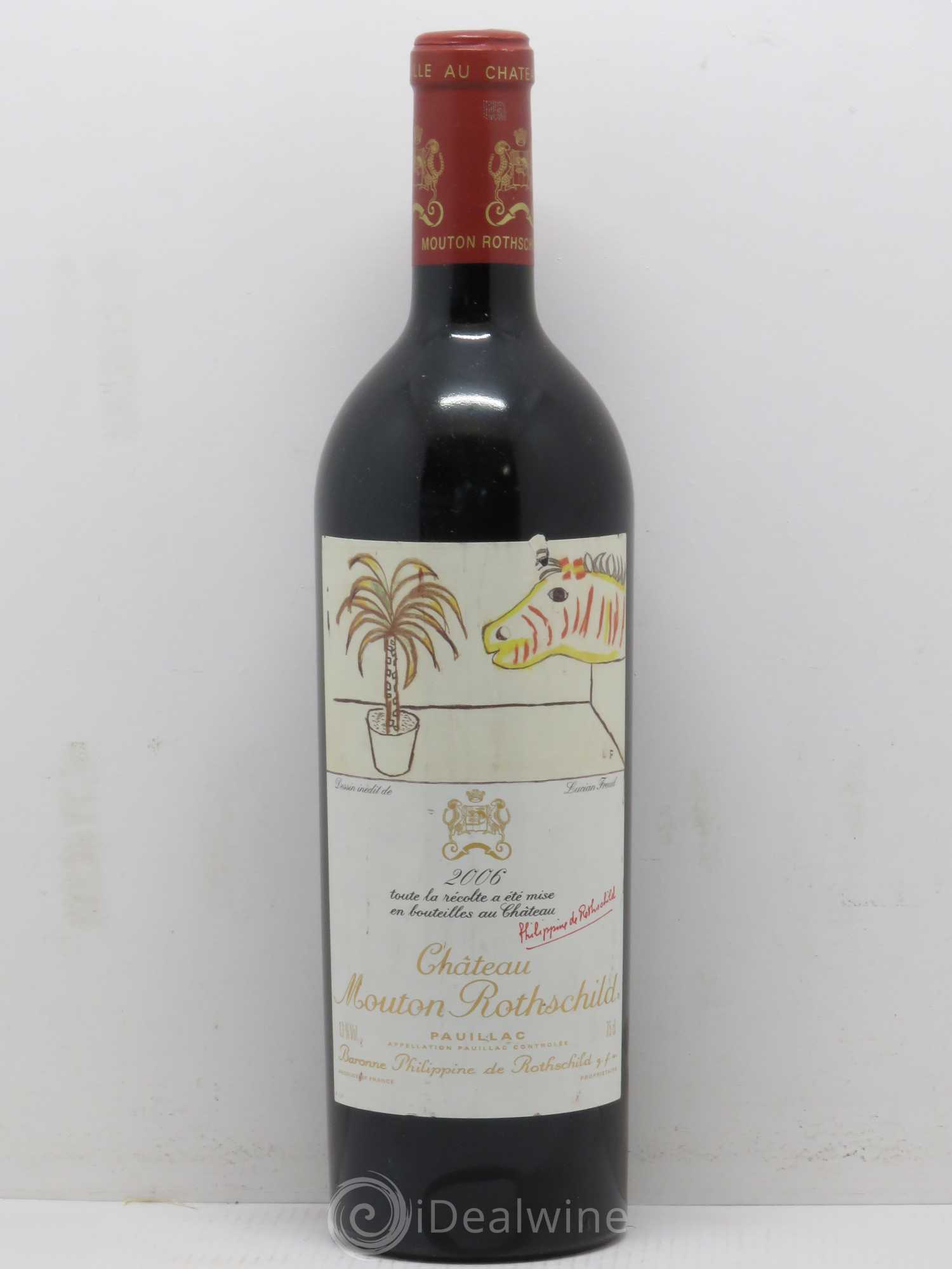 Château Mouton Rothschild 1er Grand Cru Classé 2006 - Lot de 1 bouteille - 0