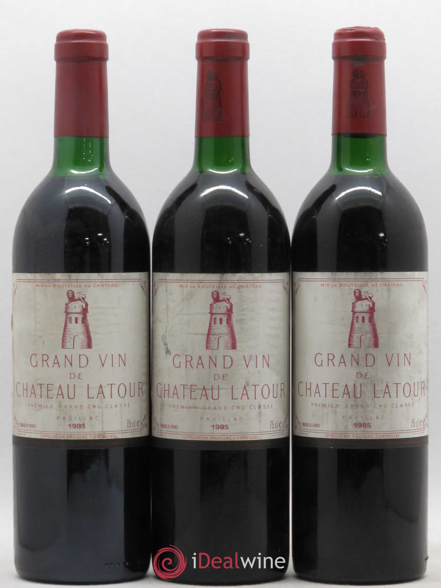 Château Latour 1er Grand Cru Classé 1985 - Lot de 3 bouteilles - 0