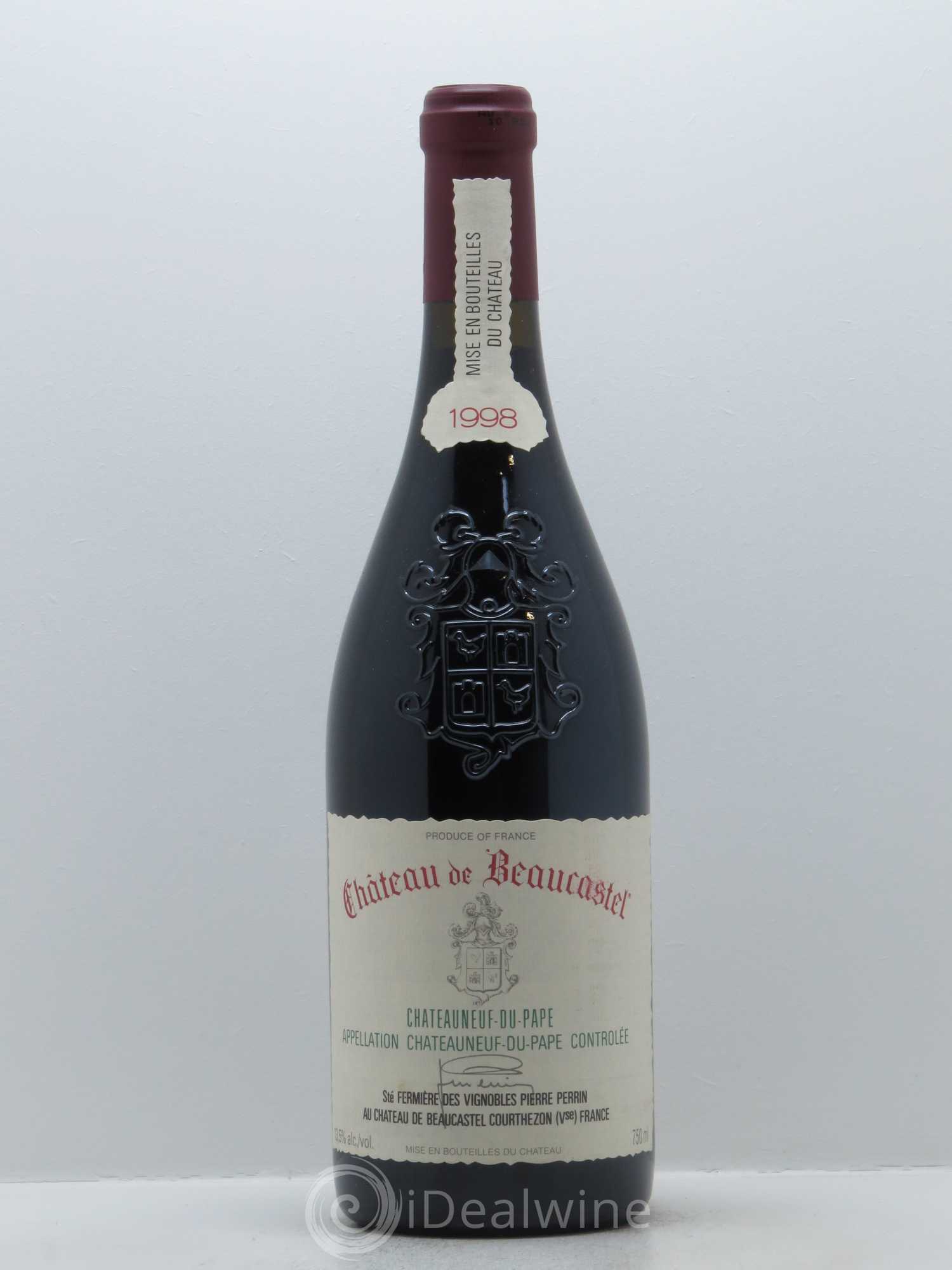 Châteauneuf-du-Pape Château de Beaucastel Famille Perrin 1998 - Lot de 1 bouteille - 0