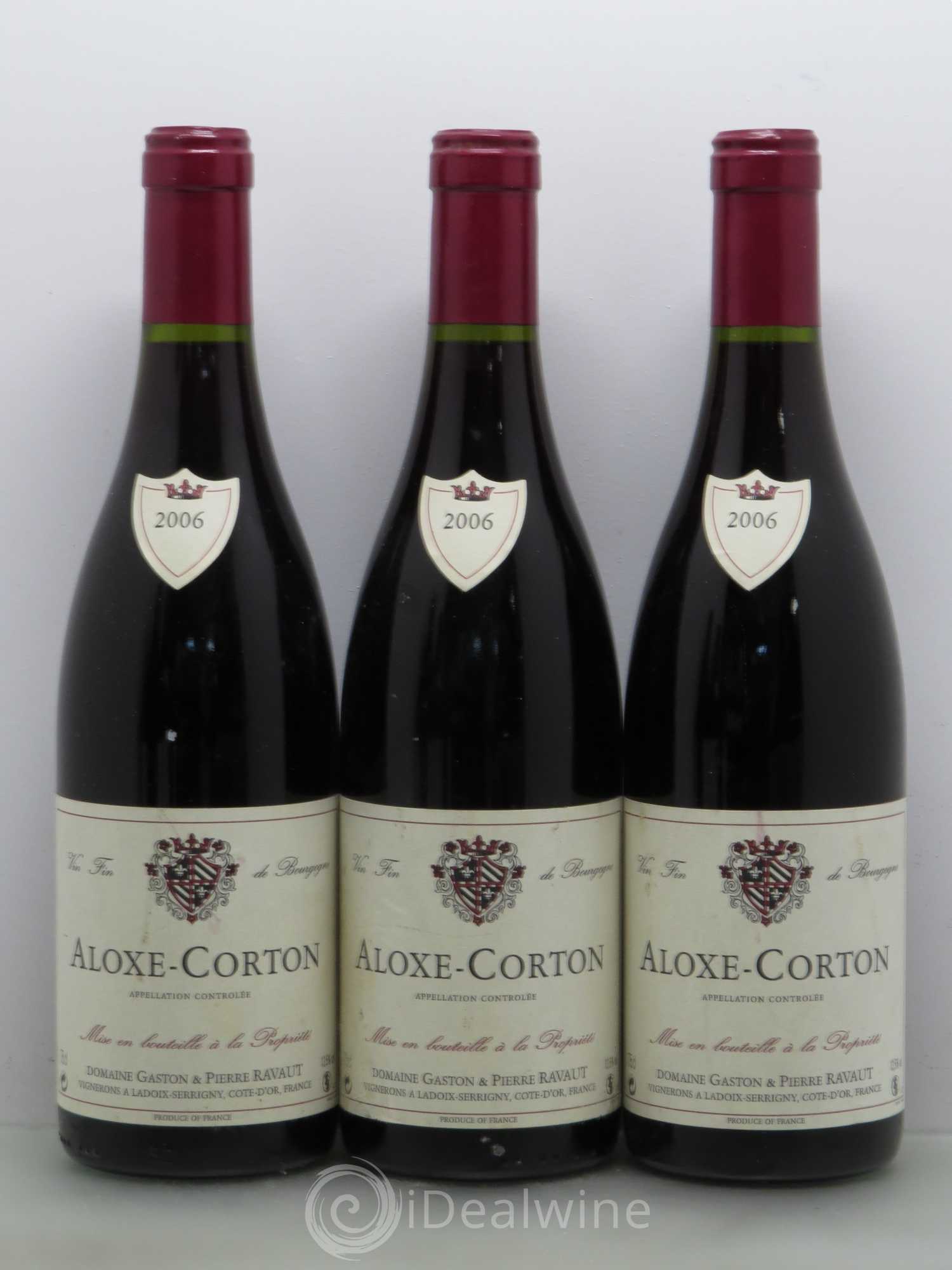 Aloxe-Corton Domaine Gaston Ravault 2006 - Lot de 6 bouteilles - 1