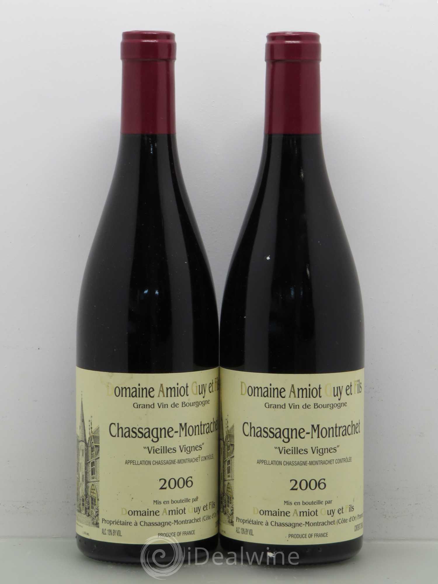 Chassagne-Montrachet Vieilles Vignes Domaine Guy Amiot 2006 - Posten von 2 Flaschen - 0