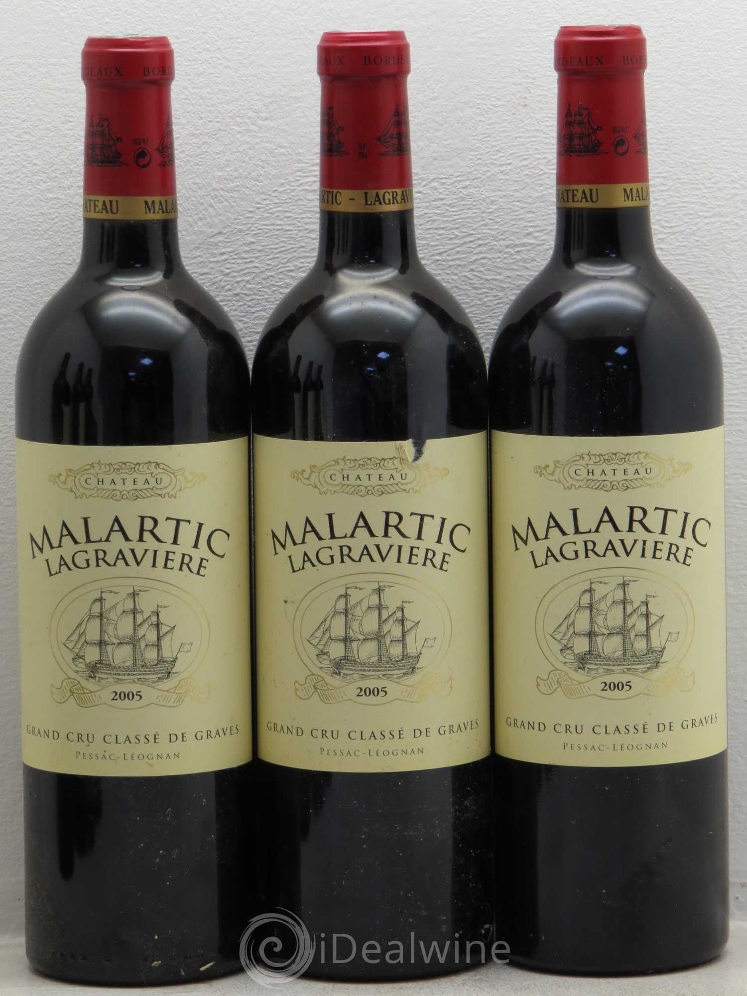 Château Malartic-Lagravière Cru Classé de Graves 2005 - Lot de 6 bouteilles - 1