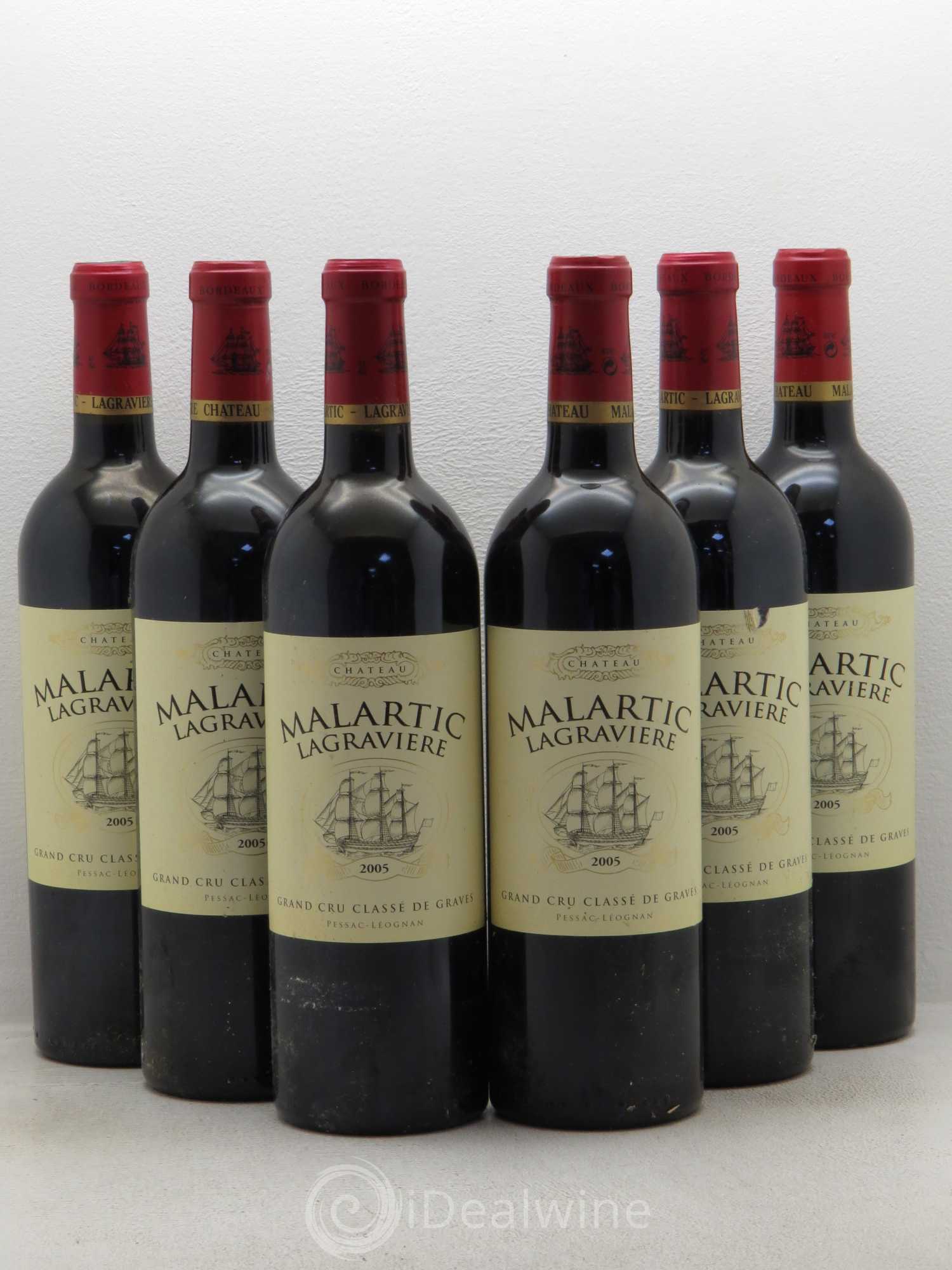 Château Malartic-Lagravière Cru Classé de Graves 2005 - Lot de 6 bouteilles - 0