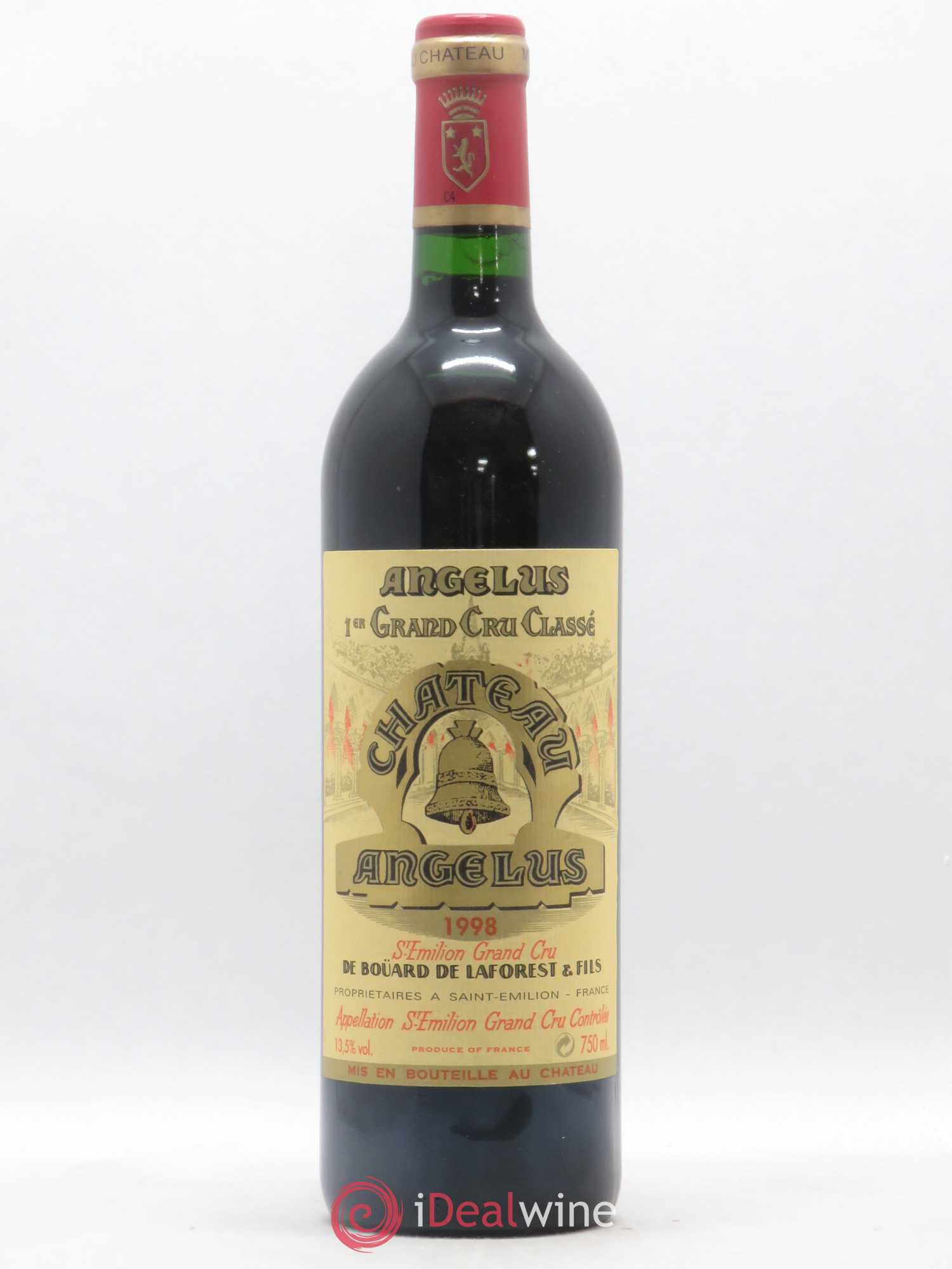 Château Angélus 1er Grand Cru Classé A 1998 - Lot de 1 bouteille - 0