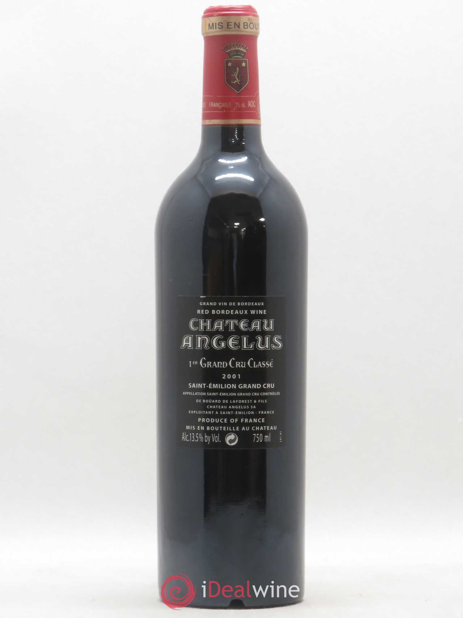 Château Angélus 1er Grand Cru Classé A 2001 - Lot de 1 bouteille - 1