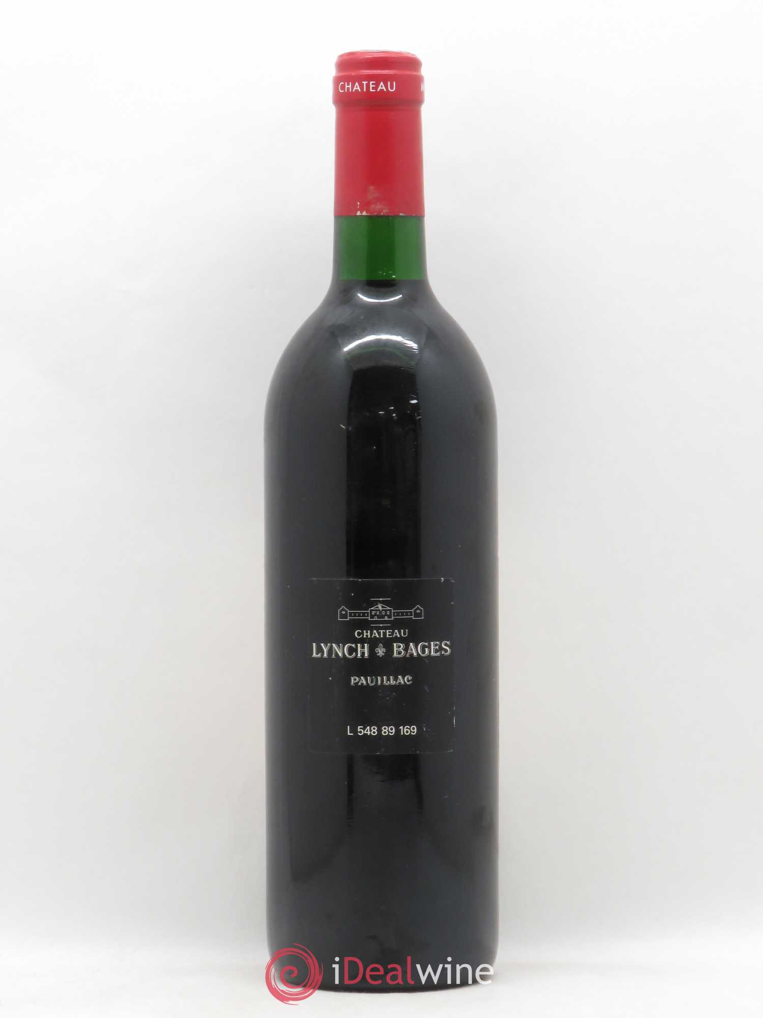 Château Lynch Bages 5ème Grand Cru Classé 1989 - Lot de 1 bouteille - 1
