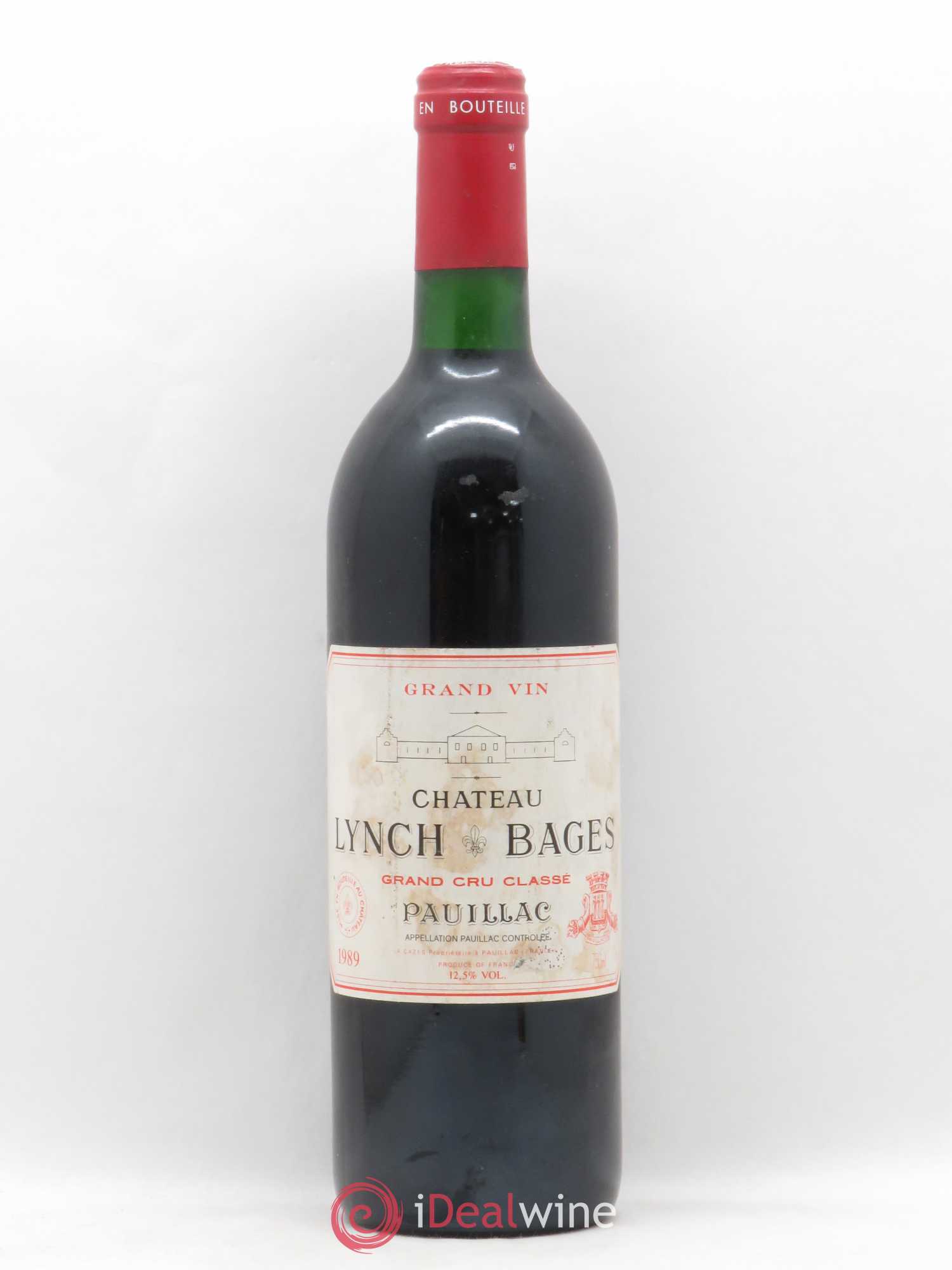 Château Lynch Bages 5ème Grand Cru Classé 1989 - Lot de 1 bouteille - 0