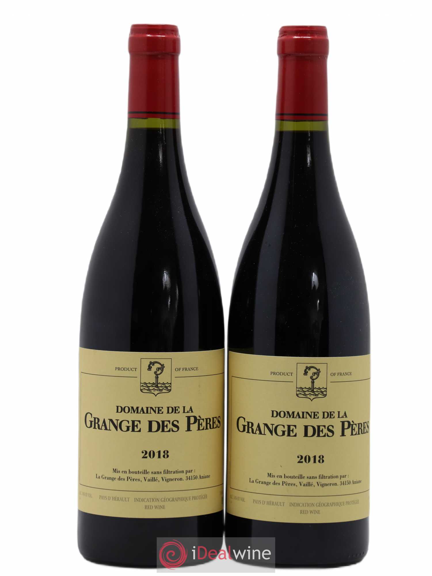 Pays d'Hérault Grange des Pères Laurent Vaillé 2018 - Lot de 2 bouteilles - 0