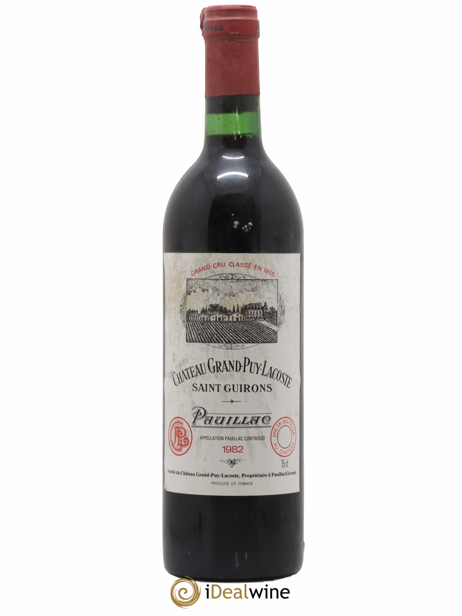 Château Grand Puy Lacoste 5ème Grand Cru Classé 1982 - Lot de 1 bouteille - 0