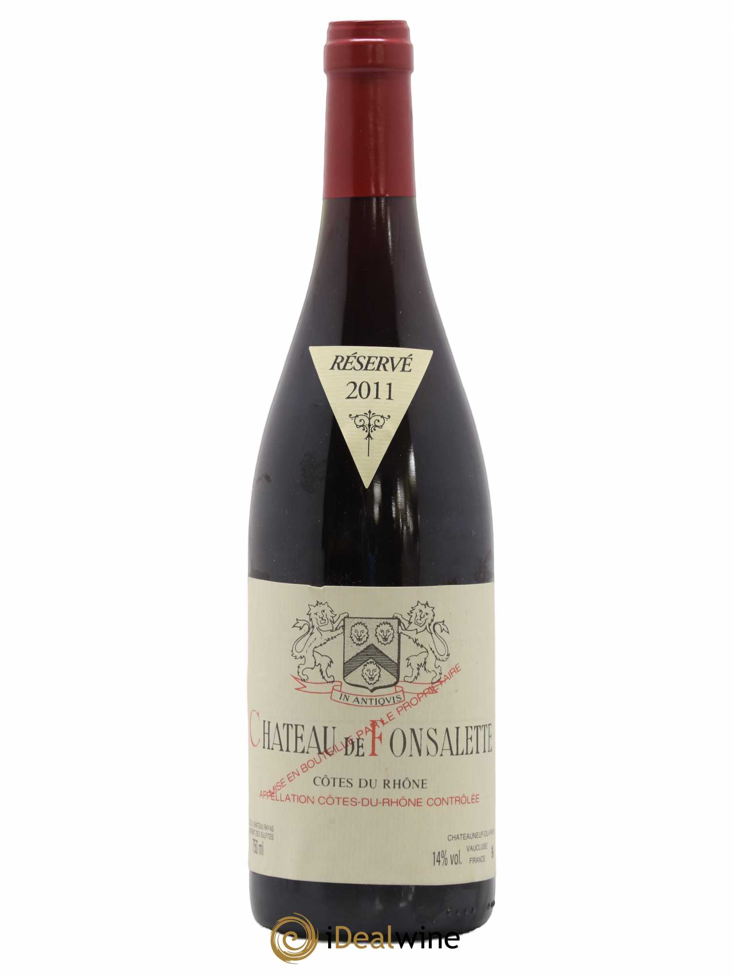 Côtes-du-Rhône Château de Fonsalette Emmanuel Reynaud 2011 - Lot de 1 bouteille - 0