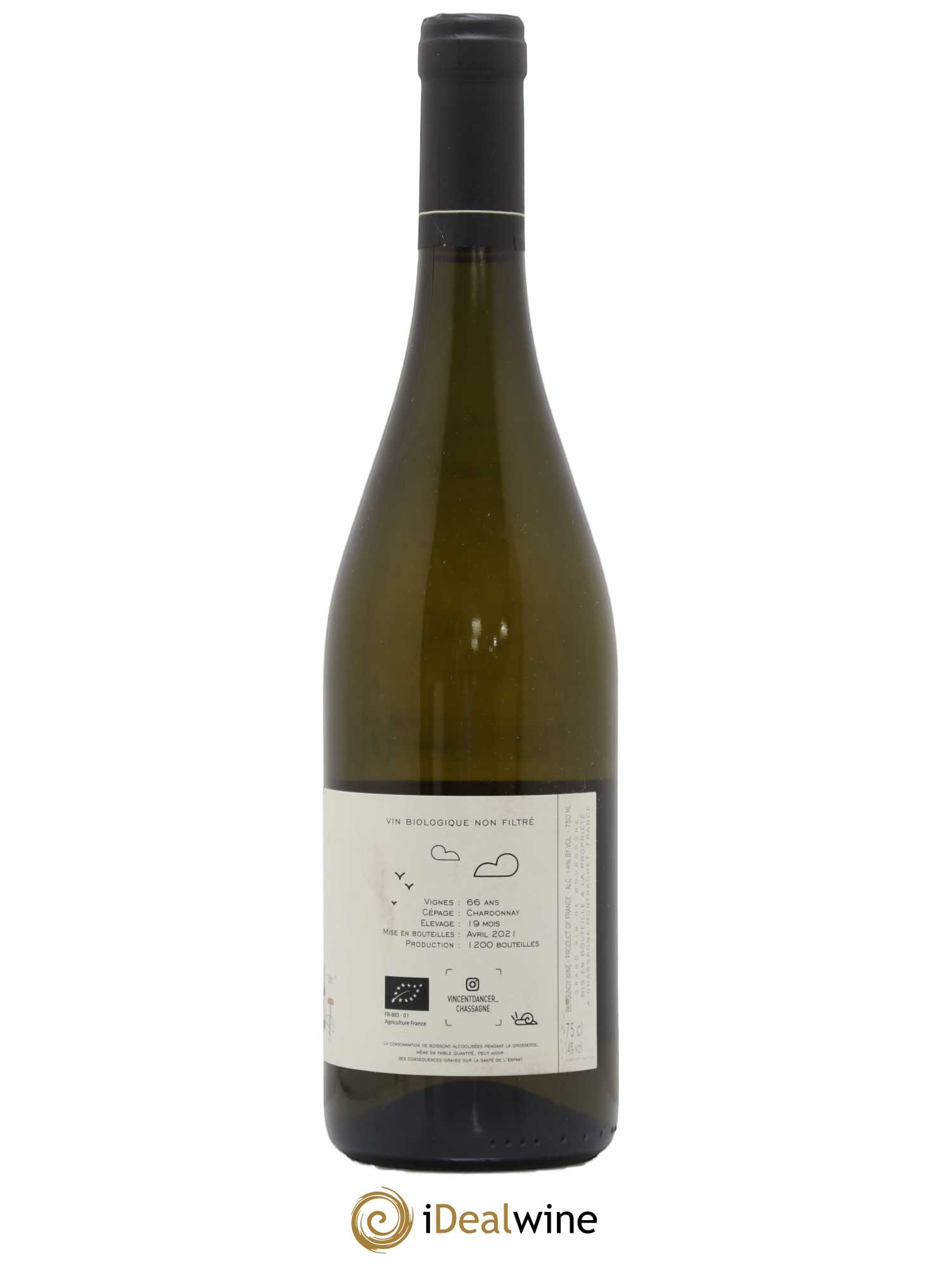 Chassagne-Montrachet 1er Cru (Morgeot) Tête du Clos Vincent Dancer 2019 - Lot de 1 bouteille - 1